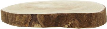 Dekoleidenschaft Dekotablett Deko Scheibe "Wood", Baumscheibe aus Holz, Servierbrett, Kerzenboard (1 St), Jedes Stück ein Unikat