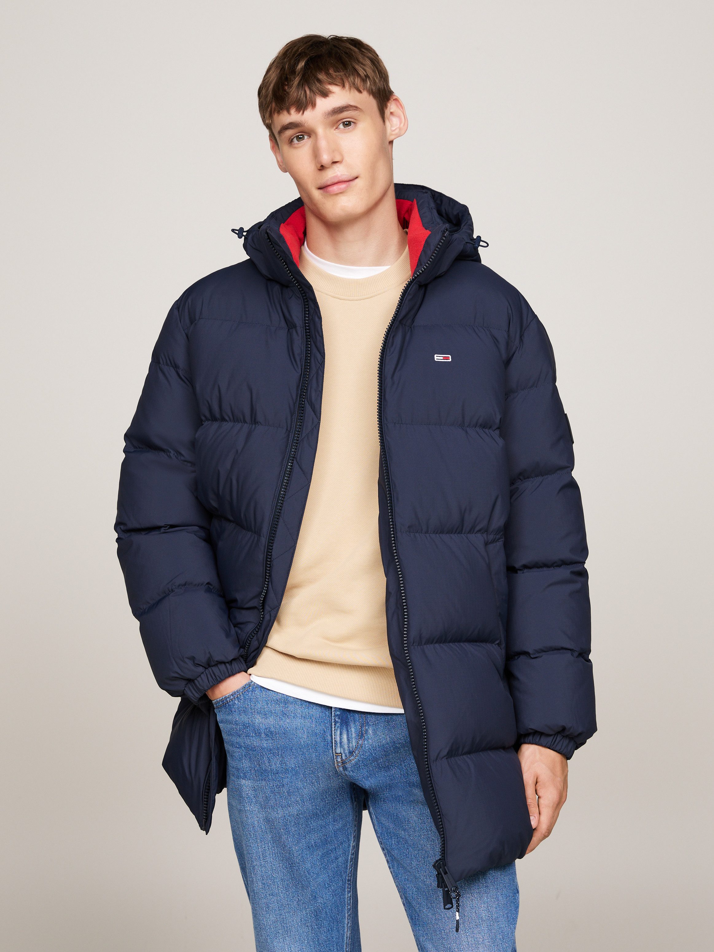 Tommy Jeans Steppjacke TJM ESSENTIAL DOWN PARKA Daunenjacke, Übergangsjacke mit Kapuze