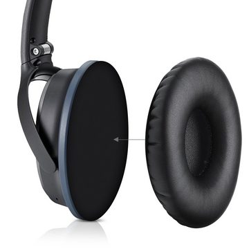 kwmobile Schutzfolie, 2x Ohr Polster kompatibel mit Sol Republic V8 / V10 - Ohrpolster Kopfhörer - Kunstleder Polster für Over Ear Headphones