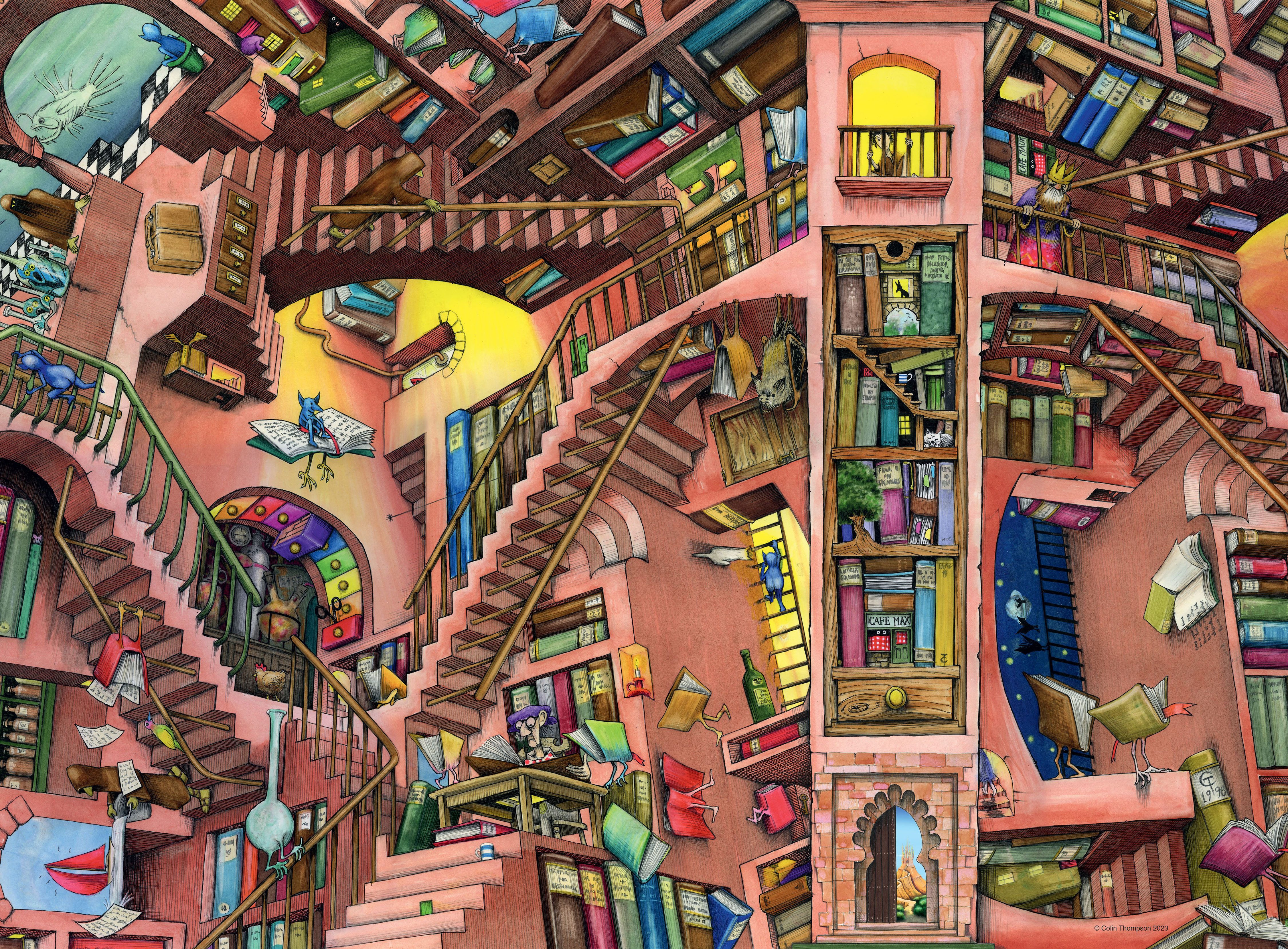 Ravensburger Puzzle Ludicrous Libray, 500 Puzzleteile, günstig online kaufen