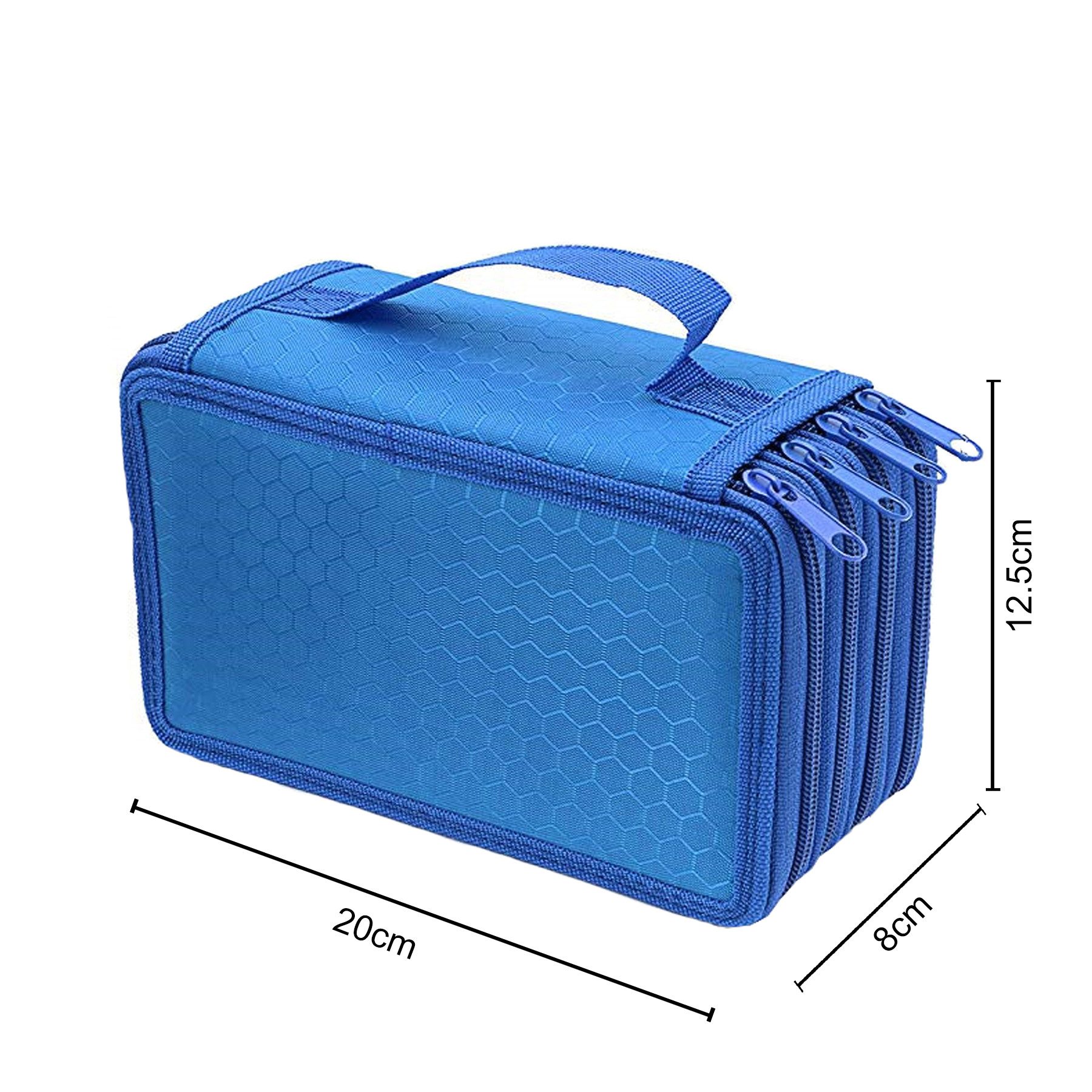 Mutig Federmäppchen Federtasche mit 72 Slots, hohe Kapazität, Bleistift-Organizer, (Federmappe aus Oxford-Stoff, tragbar und langlebig und wasserdicht, Großes Federmäppchen mit 4 Fächern, ideal für Büromaterial), Für Schüler, Jungen und Mädchen – ideal für Arbeit und Malerei
