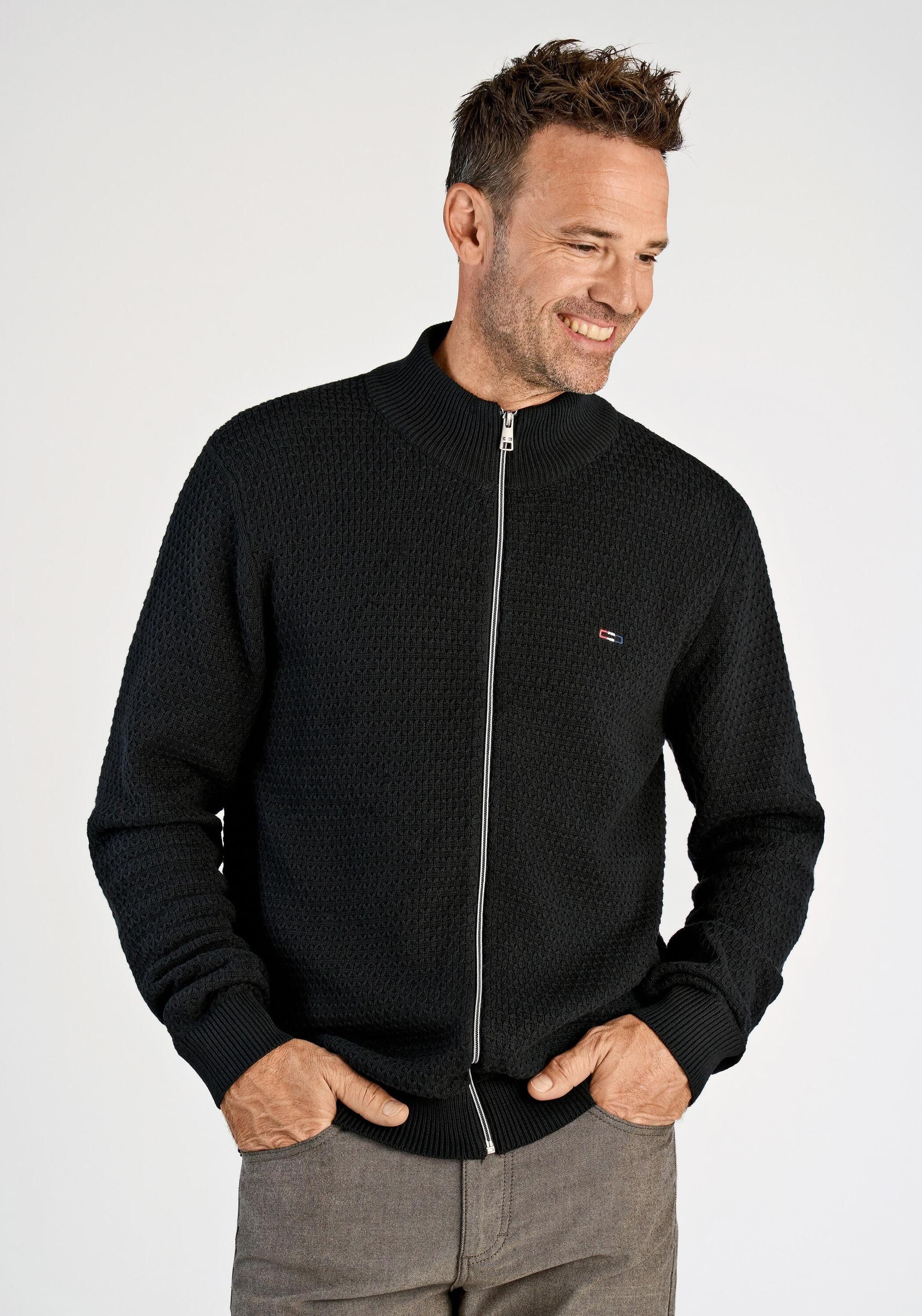 BISON Strickjacke Cardigan Comfort Fit