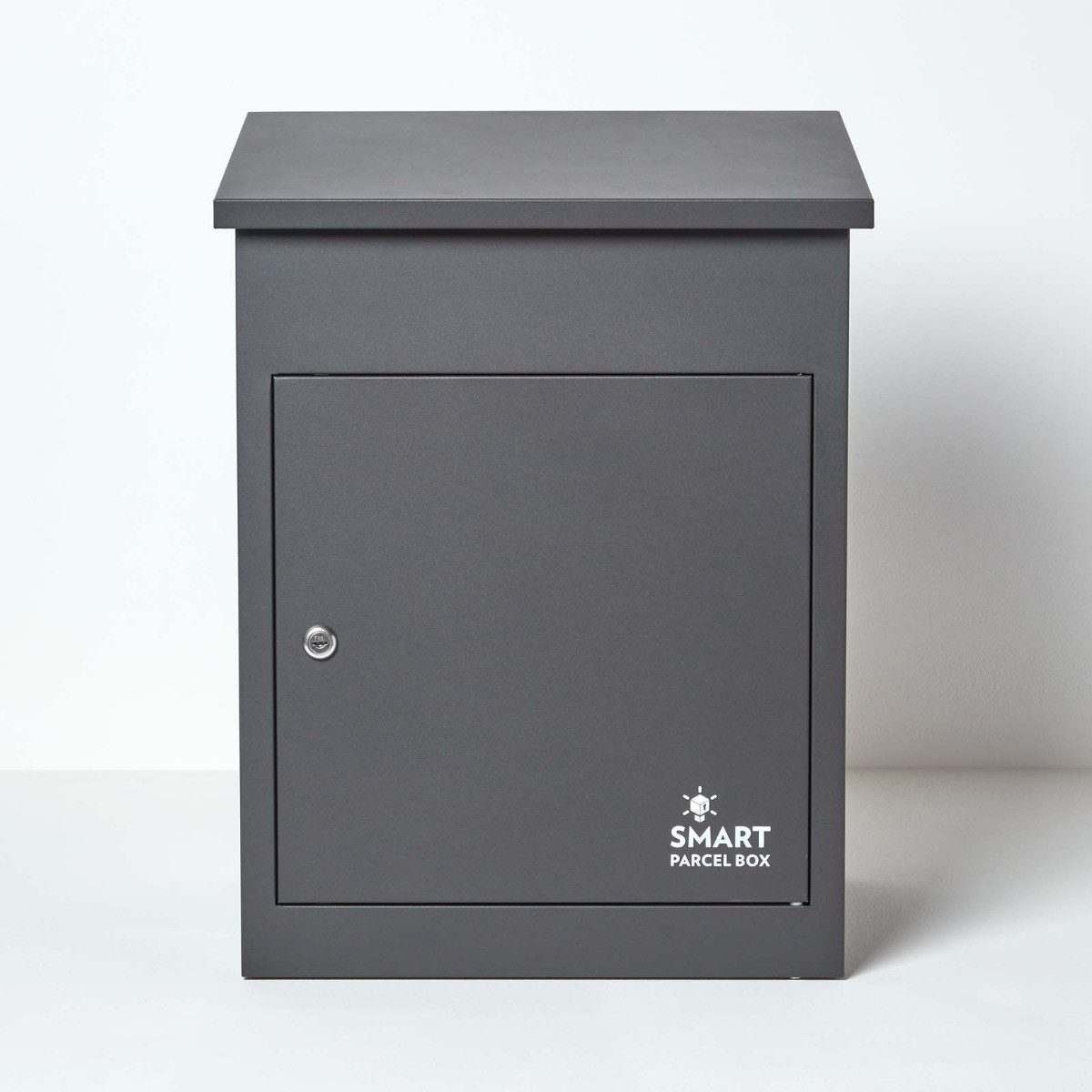 Smart Parcel Box Paketbriefkasten Mittelgroßer Paketbriefkasten, Entnahme vorne, grau