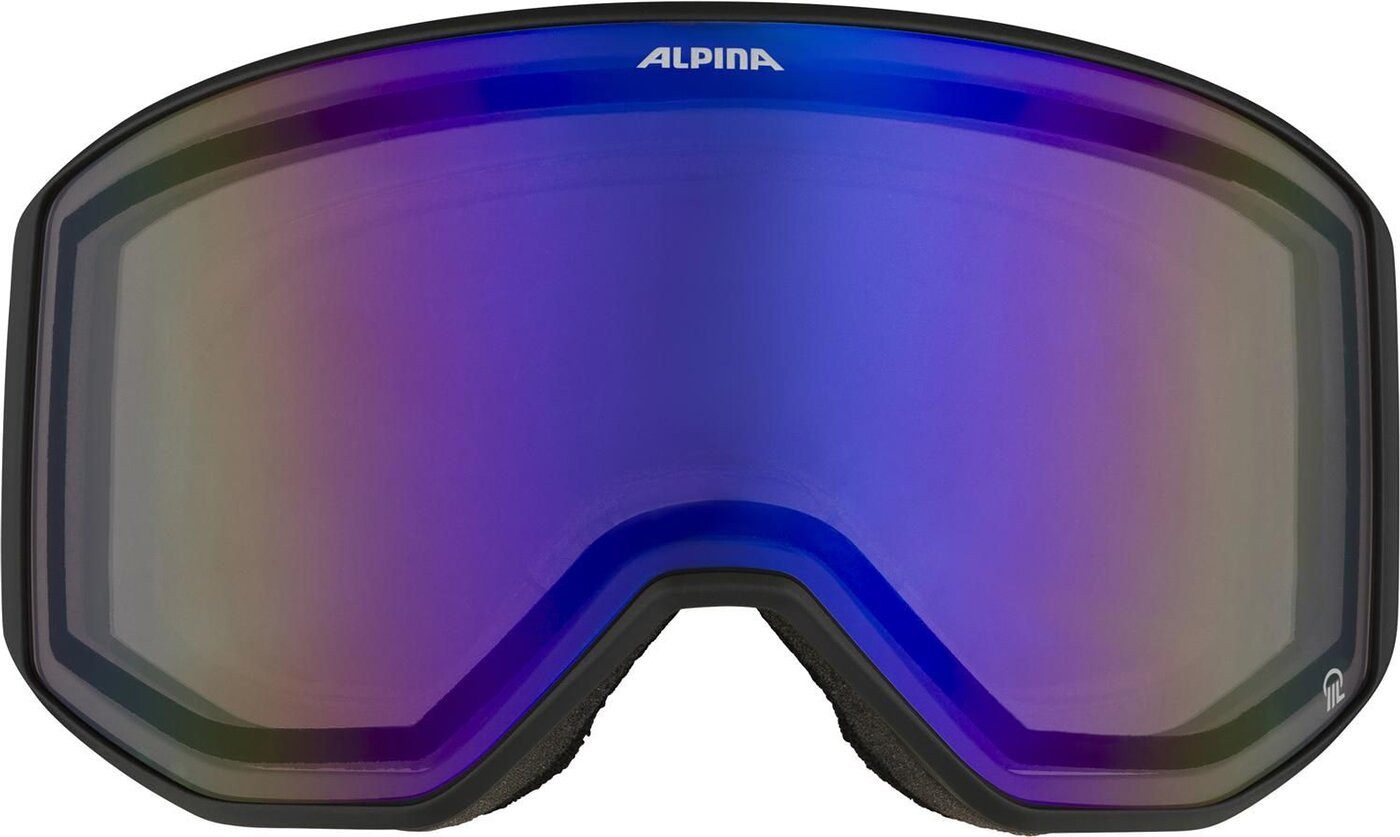 Skibrille VENET Q black-dirtblue matt
