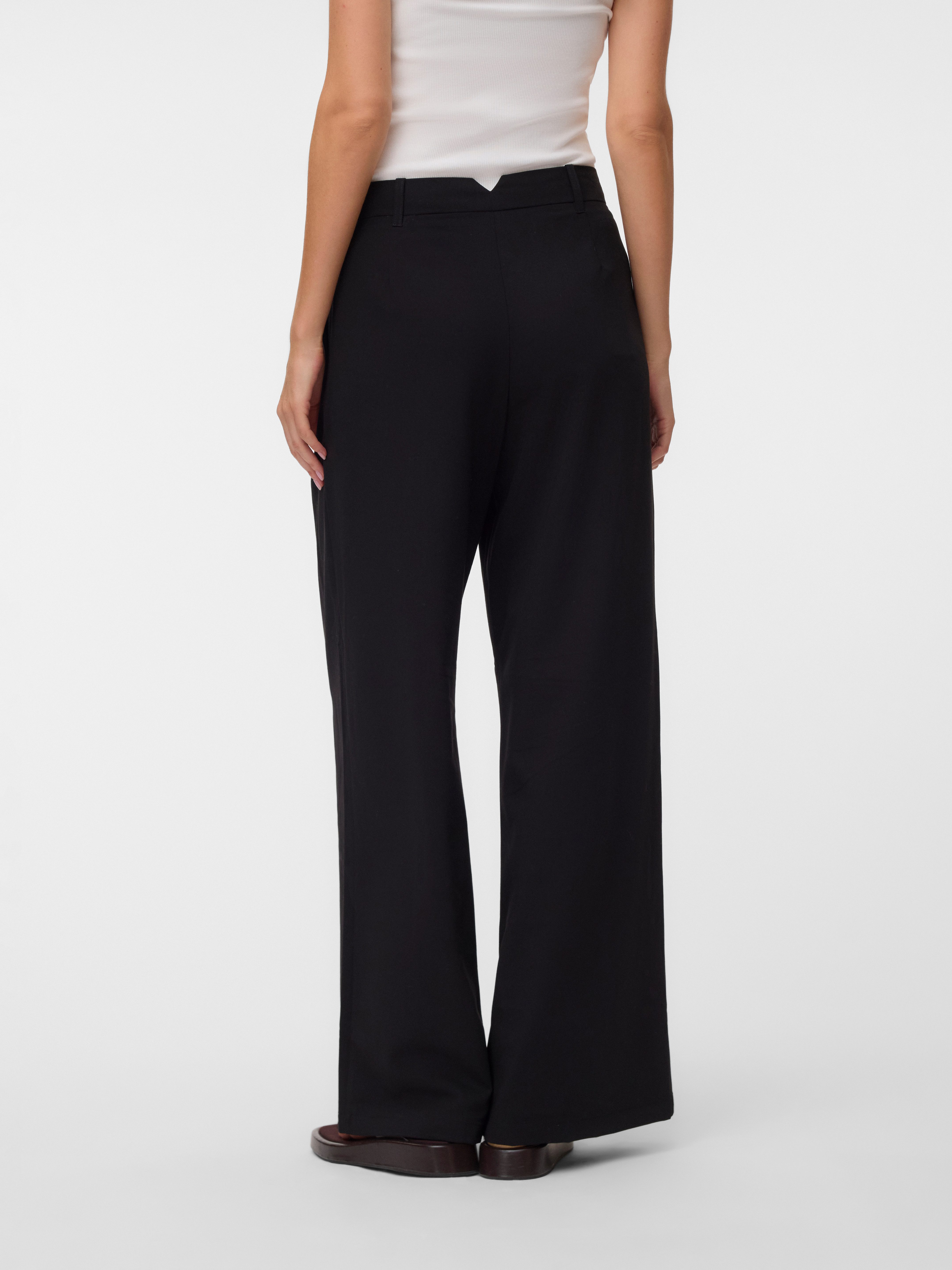 Vero Moda Anzughose VMSTELLA MW WIDE PLEAT PANT NOOS Materialmix, oversize