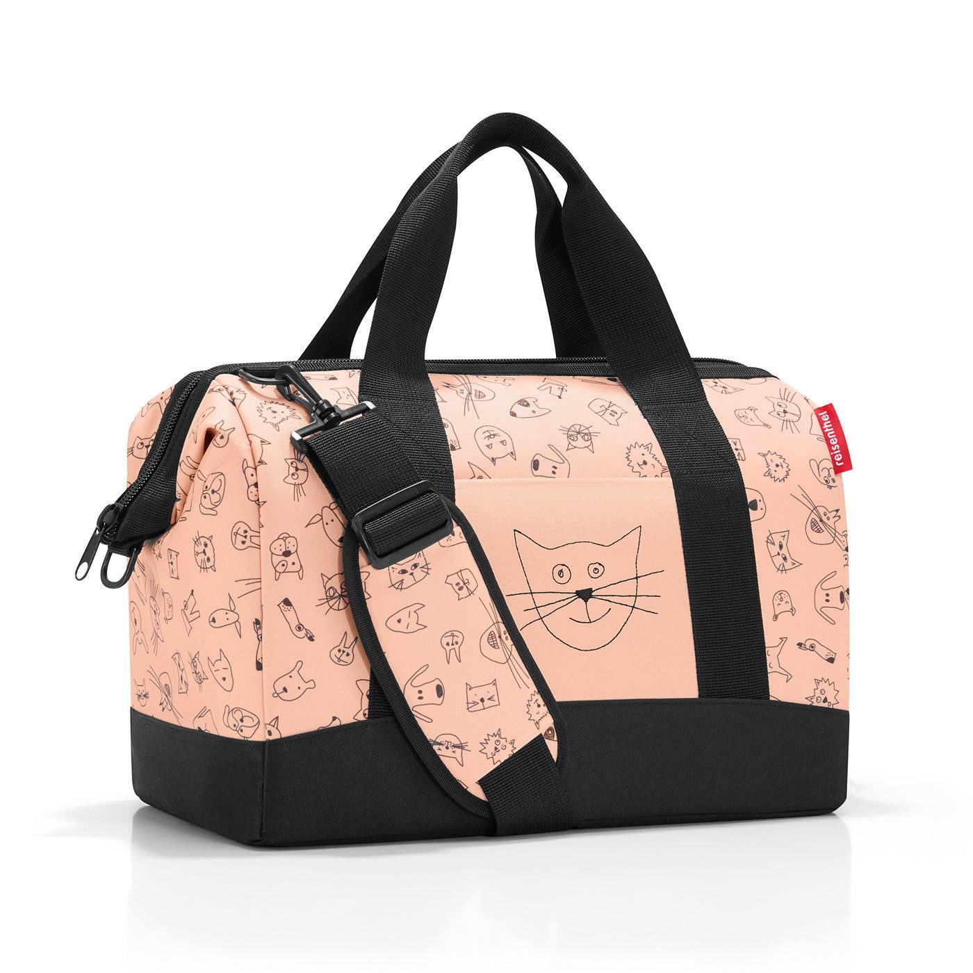 REISENTHEL® Kinderkoffer Reiseset Kinder: Allrounder M & Thermocase, Reiseset allrounder M + thermocase cats and dogs rose