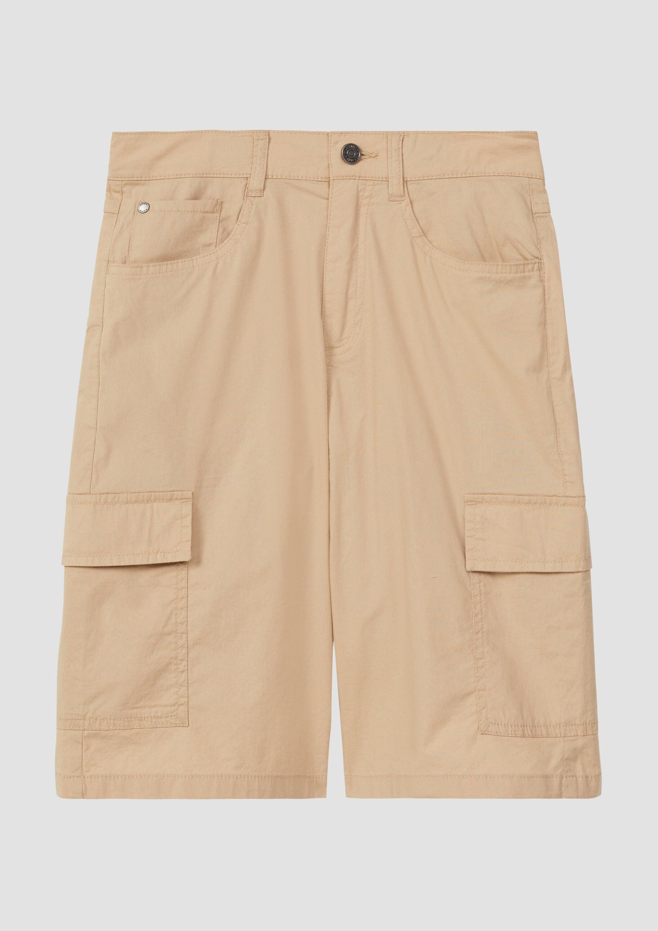s.Oliver Shorts Hose BAGGY Cargo-Bermuda im Baggy-Style aus Baumwollstretch