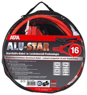 APA Starthilfekabel, (3 cm), Alu-Star, CCA-Kabel, 3 m