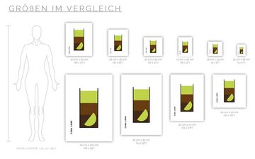 MOTIVISSO Poster Cuba Libre im Glas (Bauhaus-Style)