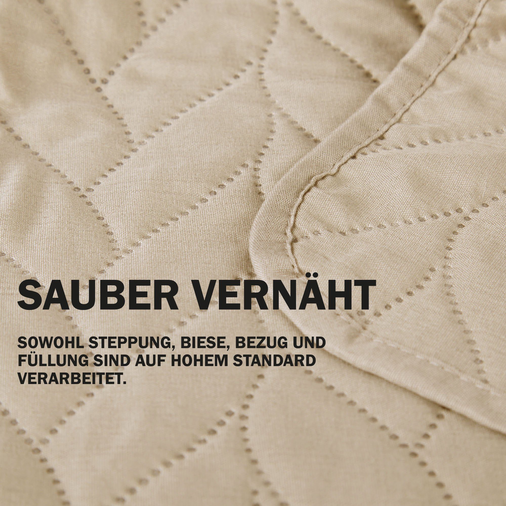 Bestlivings Tagesdecke Bettüberwurf gesteppt, XXL Sofaüberwurf - Sommerdecke gesteppt - Steppdecke, Wendedecke – Bild 5 von 5
