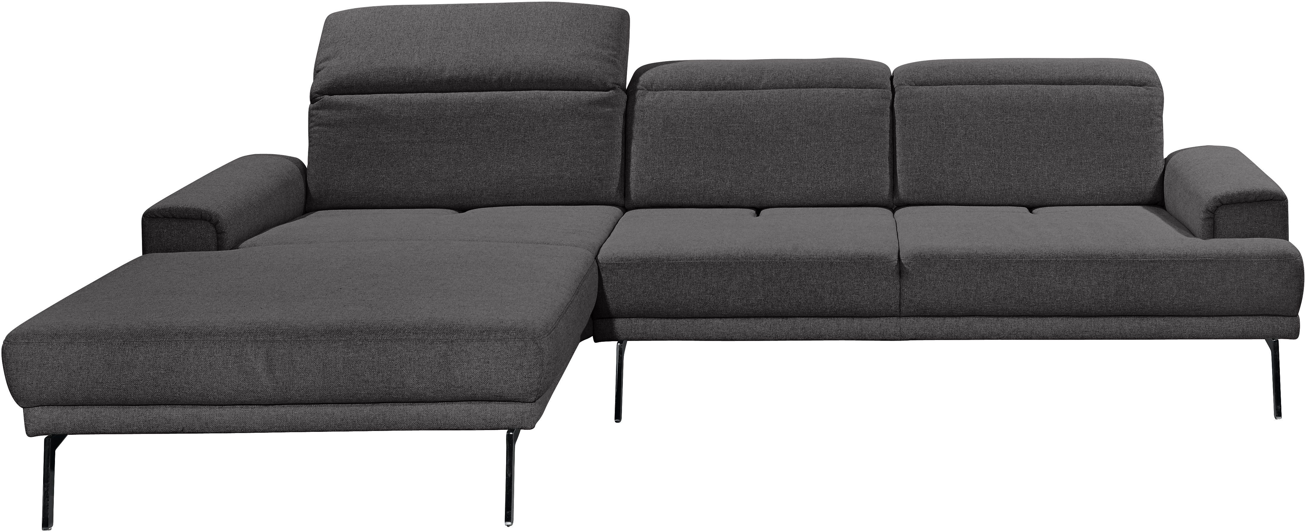 Musterring Ecksofa MR 4580, mit Kopf- und Sitztiefenverstellung, Metallfuß chrom, 288 x 193/220cm
