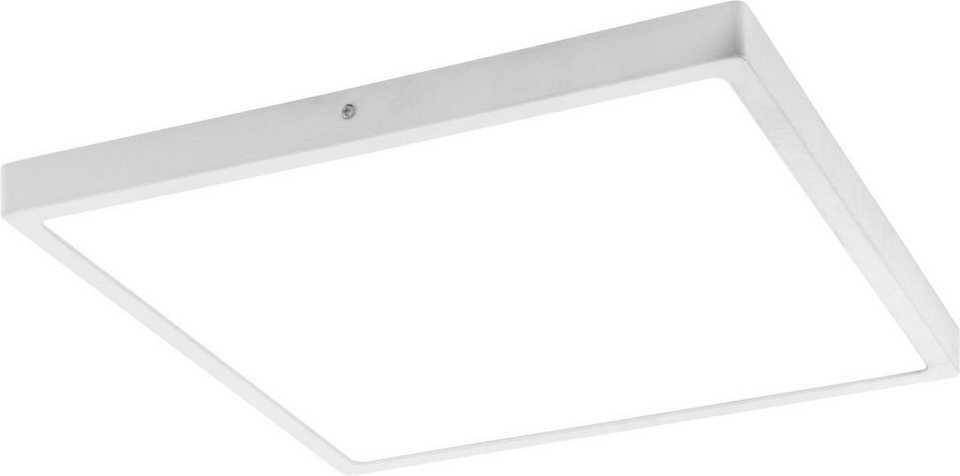 EGLO Aufbauleuchte FUEVA 1, LED fest integriert, Warmweiß, schlankes Design,  nur 3 cm hoch, Fassung: festverbaute LED