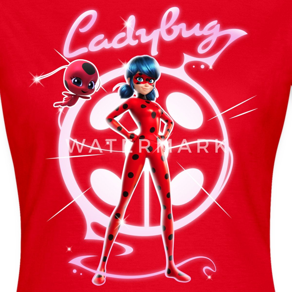 Spreadshirt T-Shirt Miraculous Ladybug Mit Tikki Frauen T-Shirt (1-tlg)