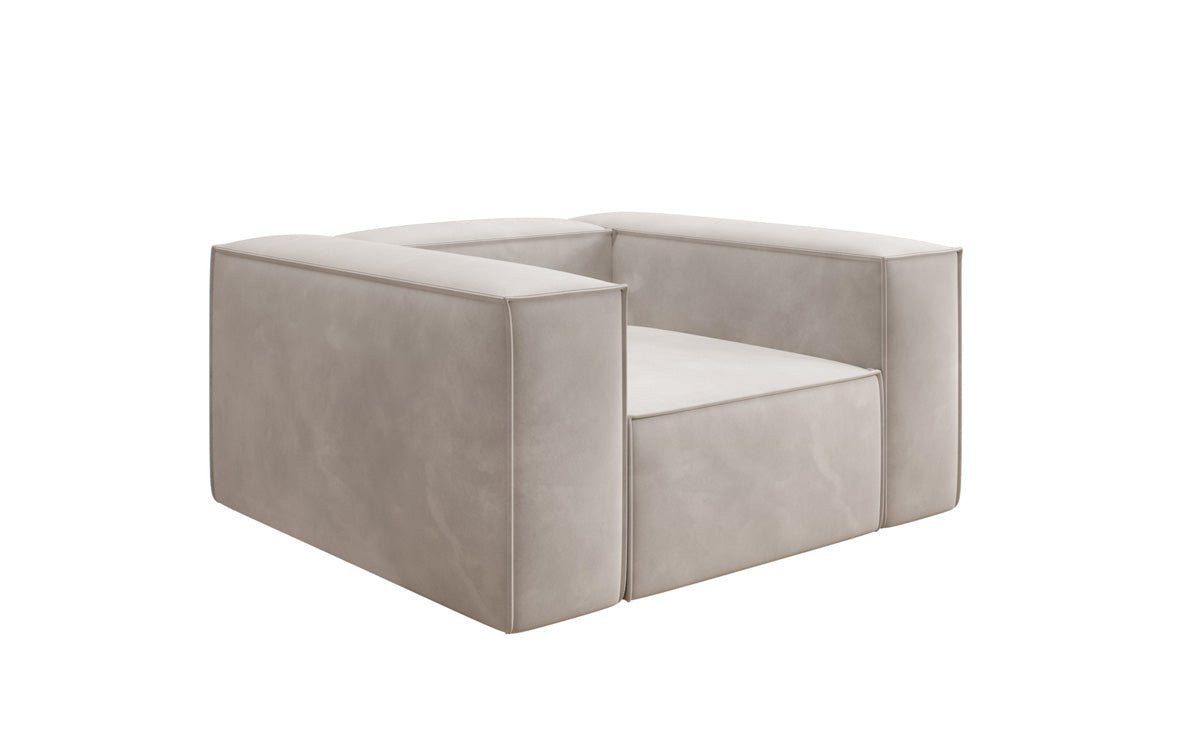 Luxusbetten24 Sessel Designer Sofa-Sessel Lesley, in Samt