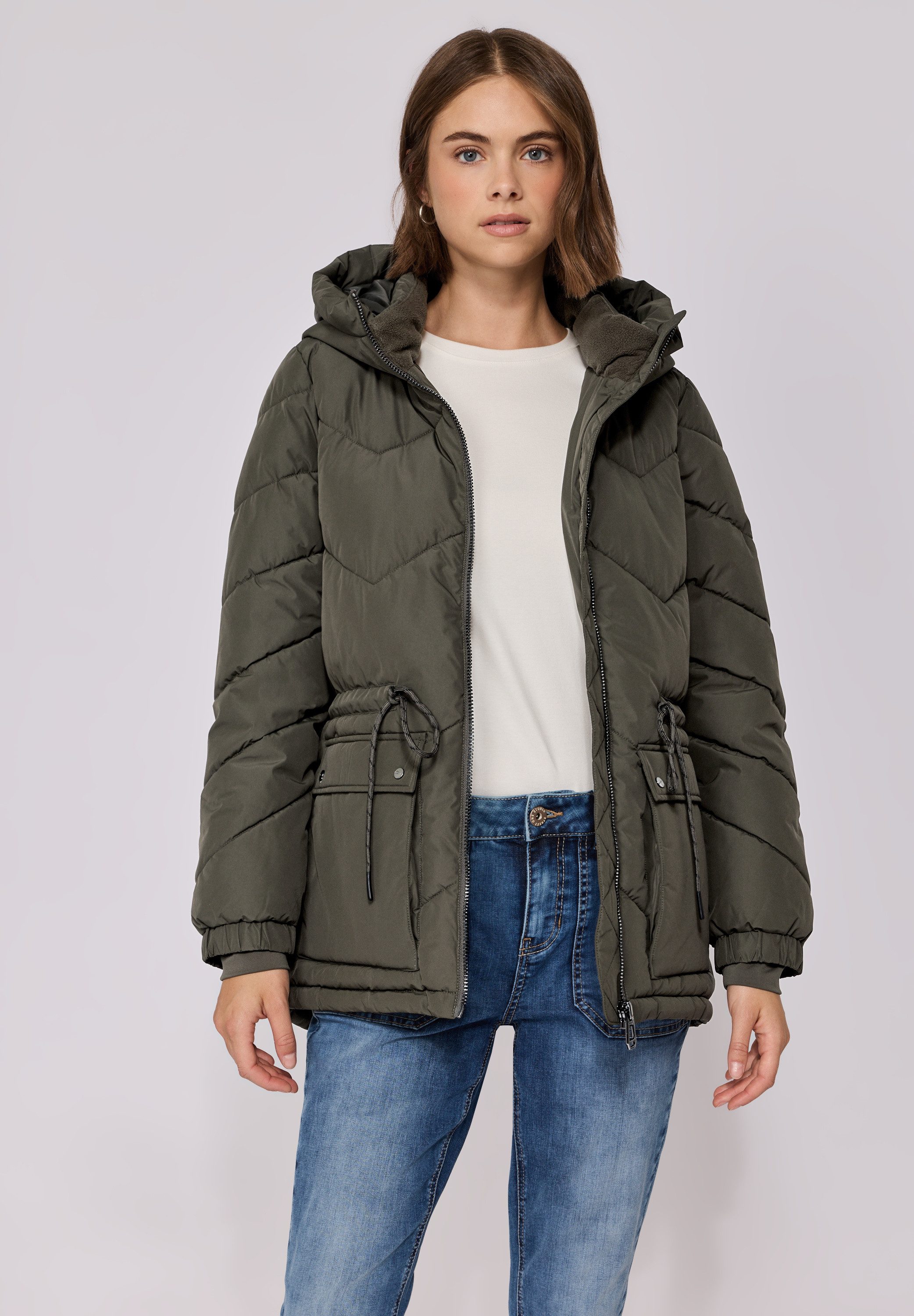 STREET ONE STUDIO Steppjacke mit Kapuze günstig online kaufen