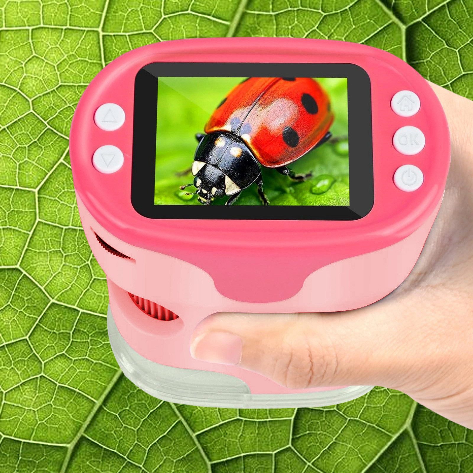 REDOM Tragbares Lernmikroskop Kinder Digitalmikroskop Kindermikroskop (1000 günstig online kaufen