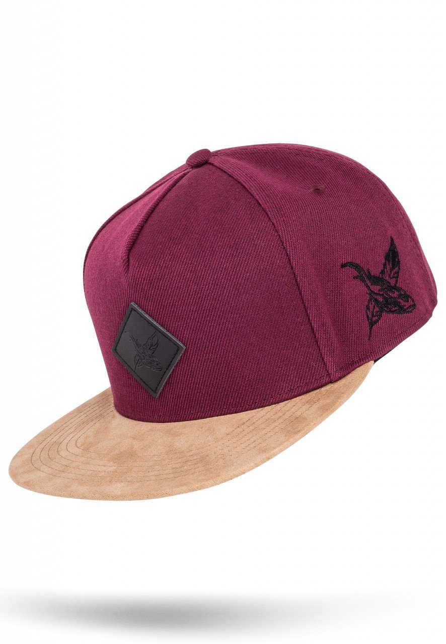 Blackskies Snapback Cap Port Said Snapback Cap - Maroon-Suede