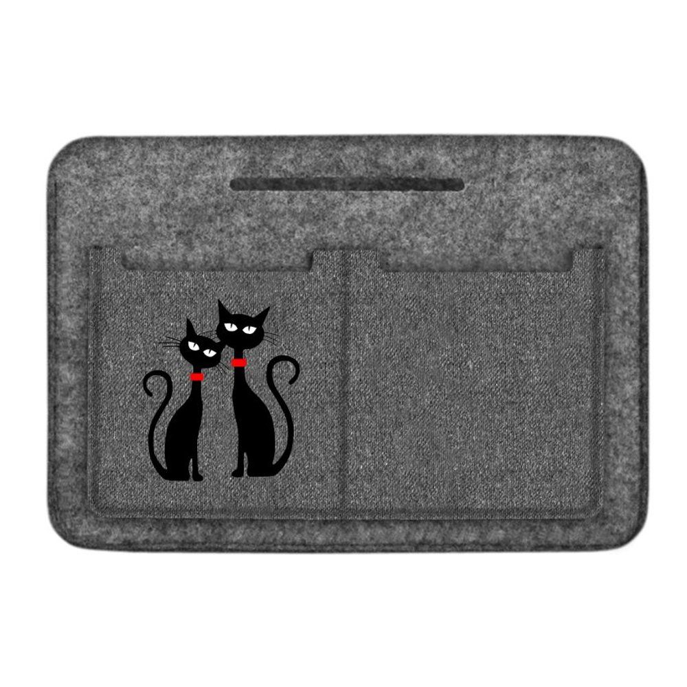 Organizer, Taschenorganizer mit 8 Fächern [ 26 x 18 x 8 cm ]; aus Filz-Material