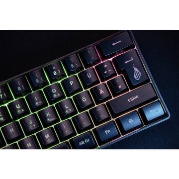 Surefire SureFire 60 % Mechanische RGB–Tastatur, Deutsch Tastatur (Beleuchtet, Multimediatasten)