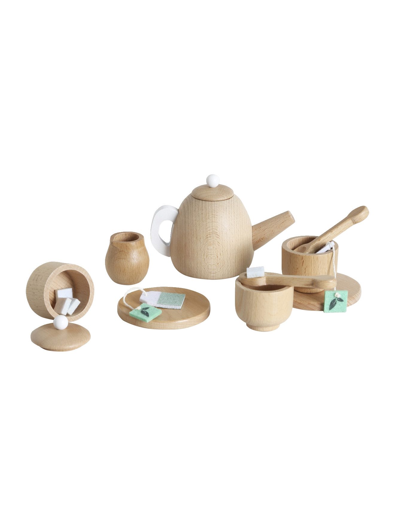 vertbaudet Spielküche Kinder Teeservice, Holz FSC® Holz