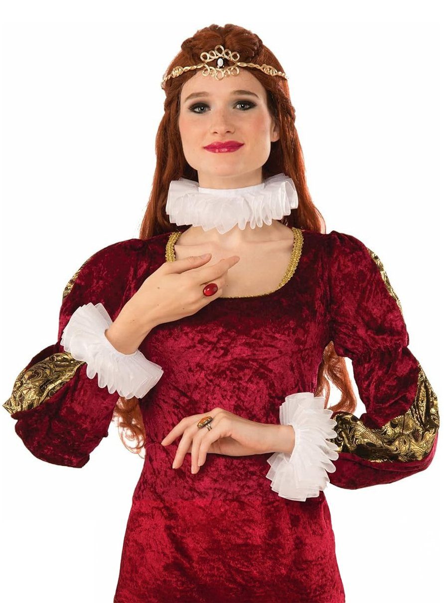 Elope Piraten-Kostüm Renaissance Accessoire Set, Kragen und Manschetten als perfekte Kostümergänzung