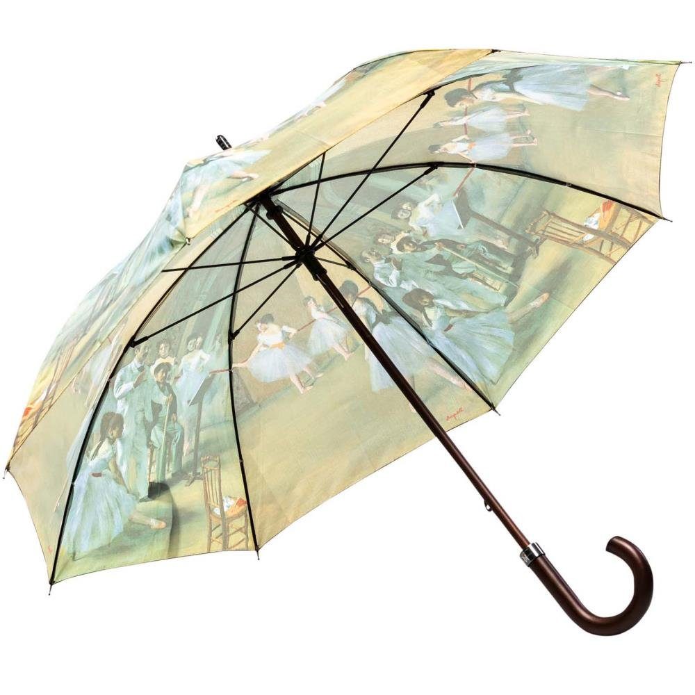 Luckyweather not just any other day Stockregenschirm Regenschirm Motiv Degas BALLET CLASS Holzstock