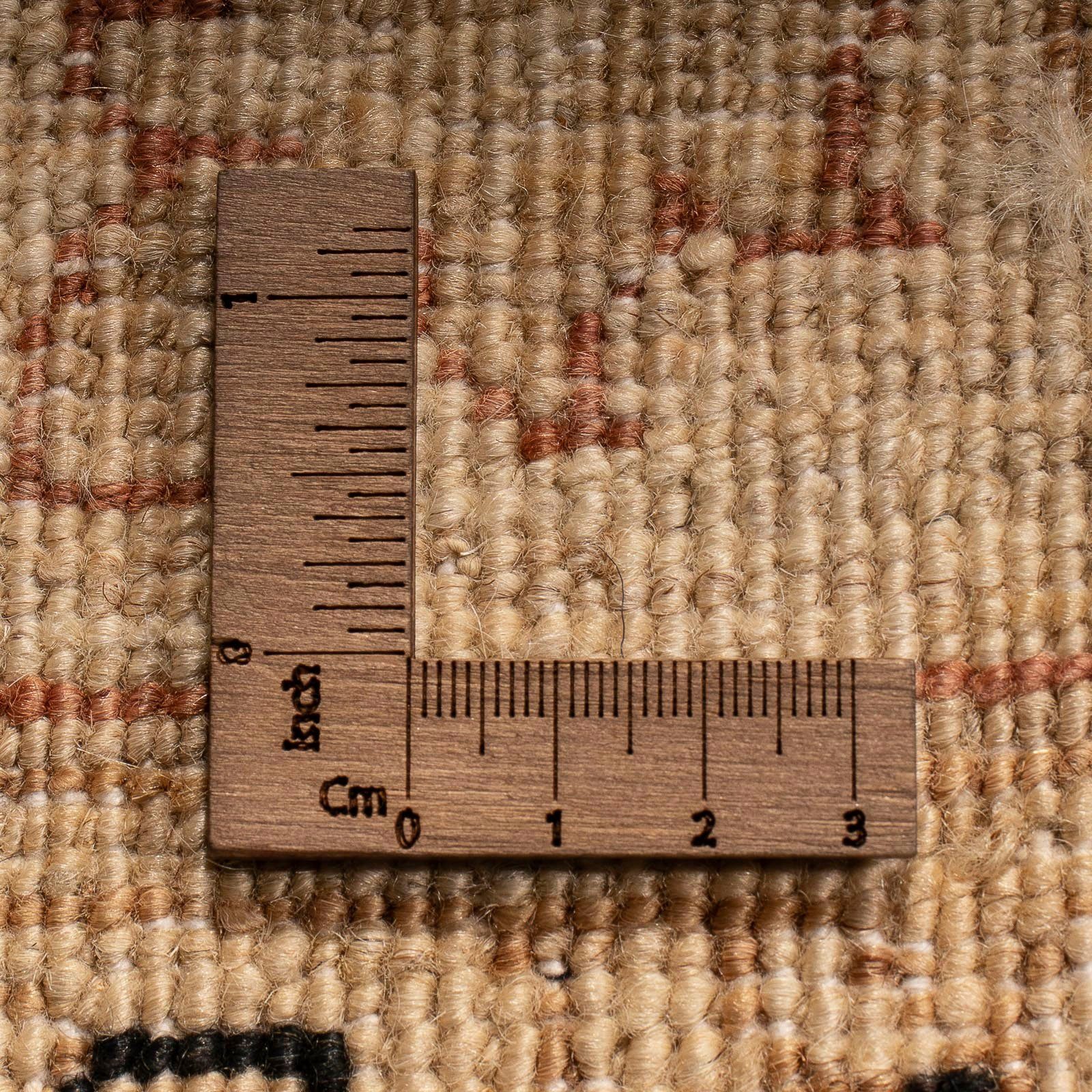Orientteppich Ziegler mit Höhe: x rechteckig, dunkelbraun, - Einzelstück mm, 296 209 Wohnzimmer, Zertifikat morgenland, 6 cm Handgeknüpft, 