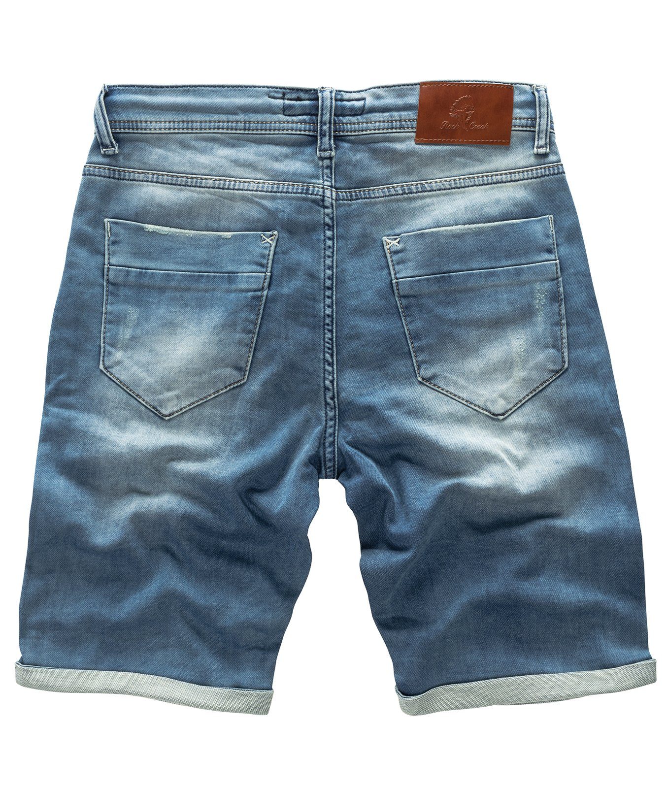 Rock Creek Jeansshorts Jeans Shorts Sweat Blue Light Shorts RC-2200 Herren