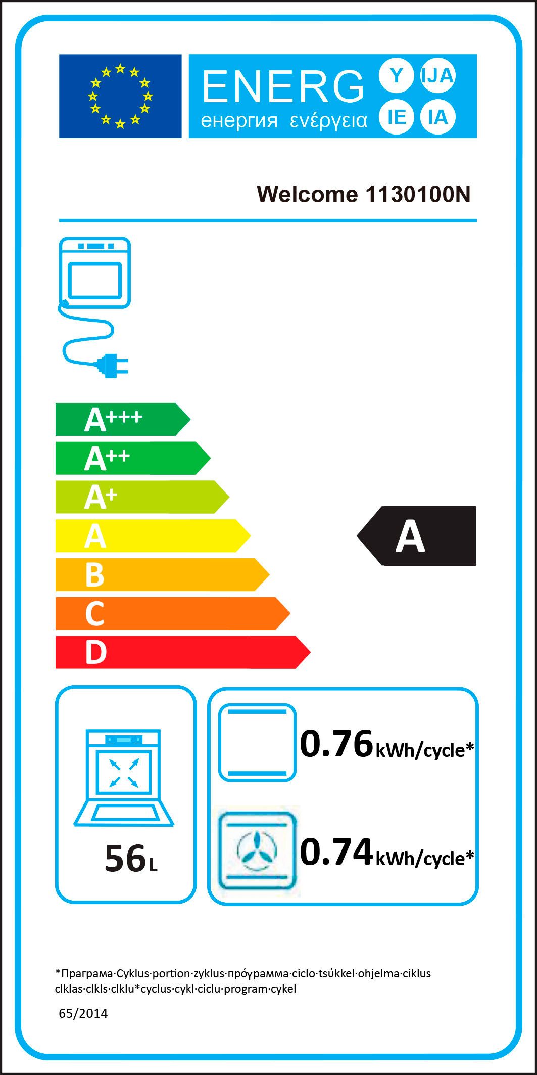 Energieeffizienzklasse: 