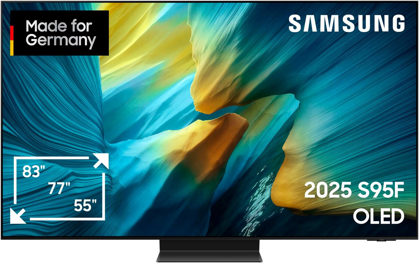 Samsung GQ55S95FAT OLED-Fernseher (138 cm/55 Zoll, 4K Ultra HD, Smart-TV, HDR Pro & Glare Free, Dolby Atmos & AI Sound, Gaming Hub, bis zu 165Hz) schwarz ! RABATT: 15.63% Samsung GQ55S95FAT OLED-Fernseher (138 cm/55 Zoll, 4K Ultra HD, Smart-TV, HDR Pro & Glare Free, Dolby Atmos & AI Sound, Gaming Hub, bis zu 165Hz) schwarz ! RABATT: 15.63%