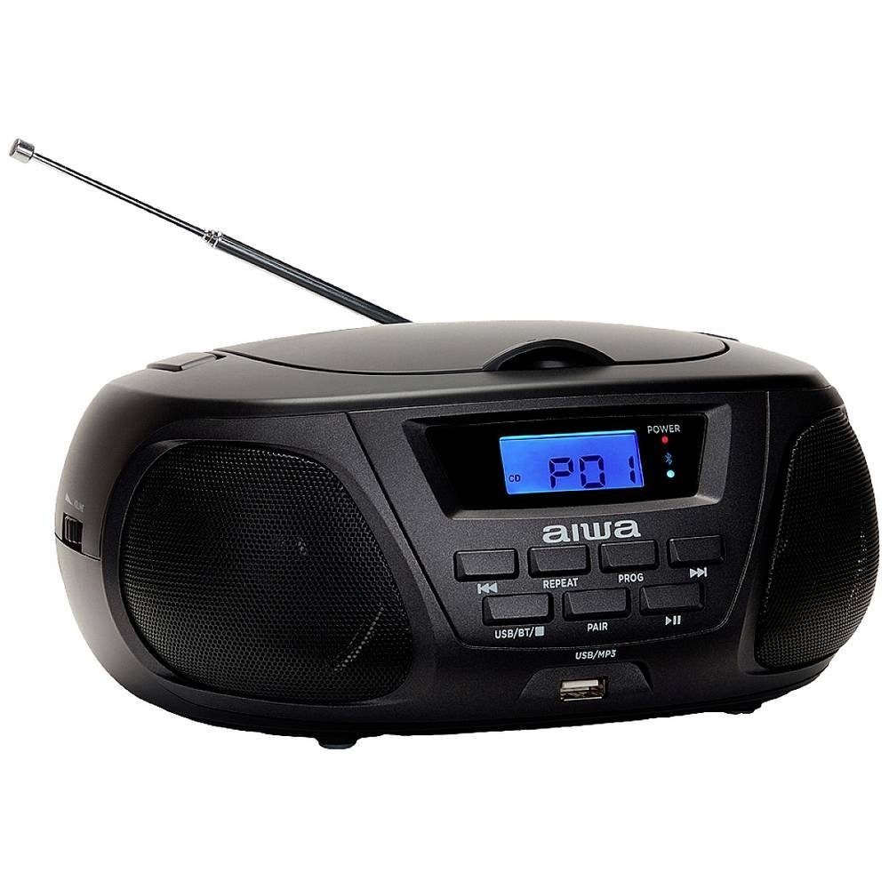CD Aiwa MP3/USB Radio Portables Radio mit AM/FM Bluetooth