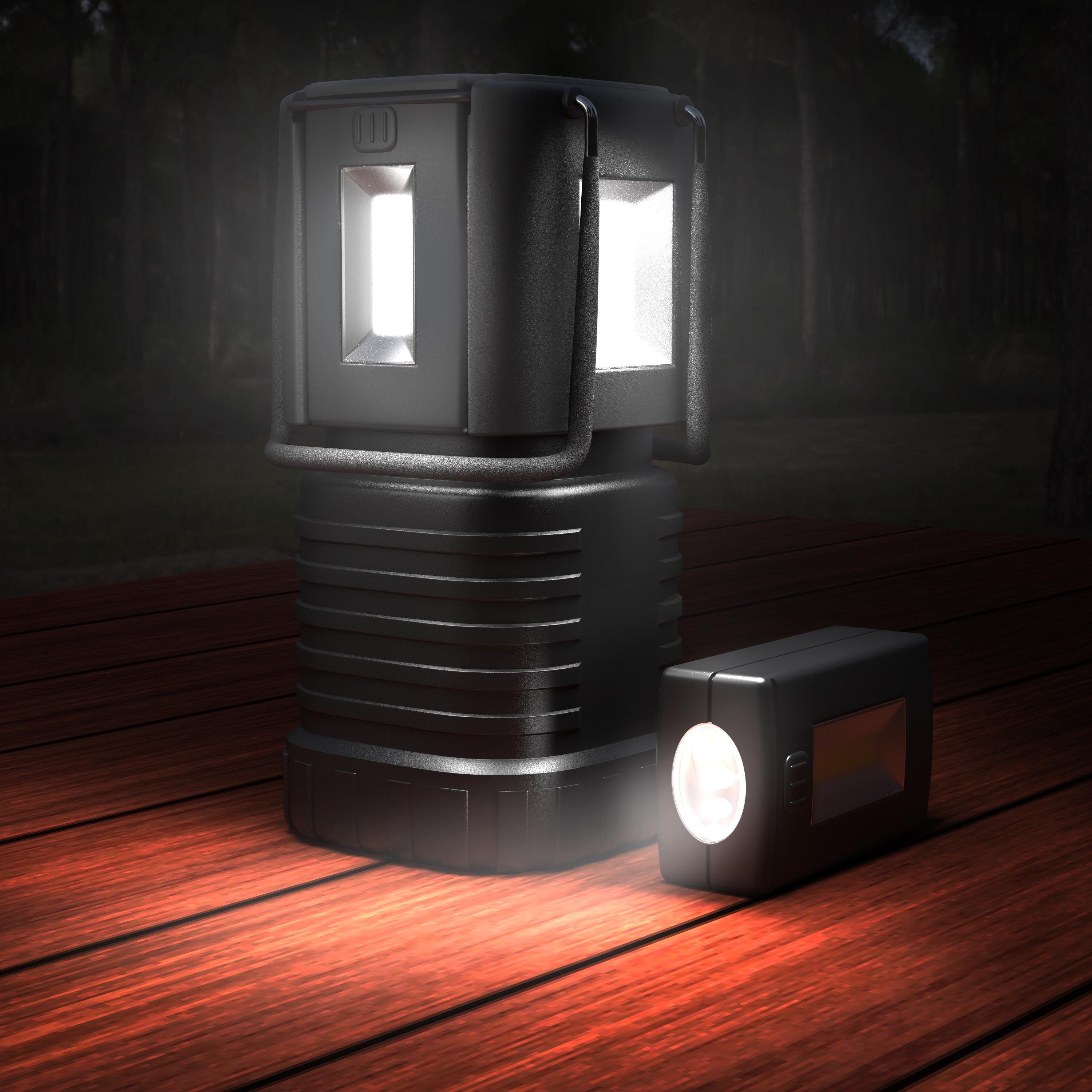 2 Laterne Brandson Taschenlampen, LED abnehmbaren mit Taschenlampe, Campinglampe
