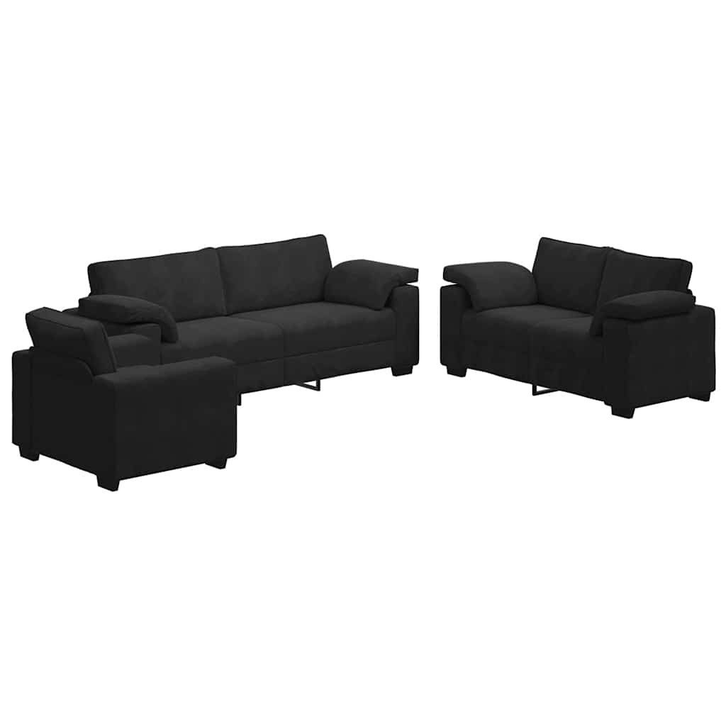 vidaXL Sofa 3-tlg. Sofagarnitur mit Kissen günstig online kaufen