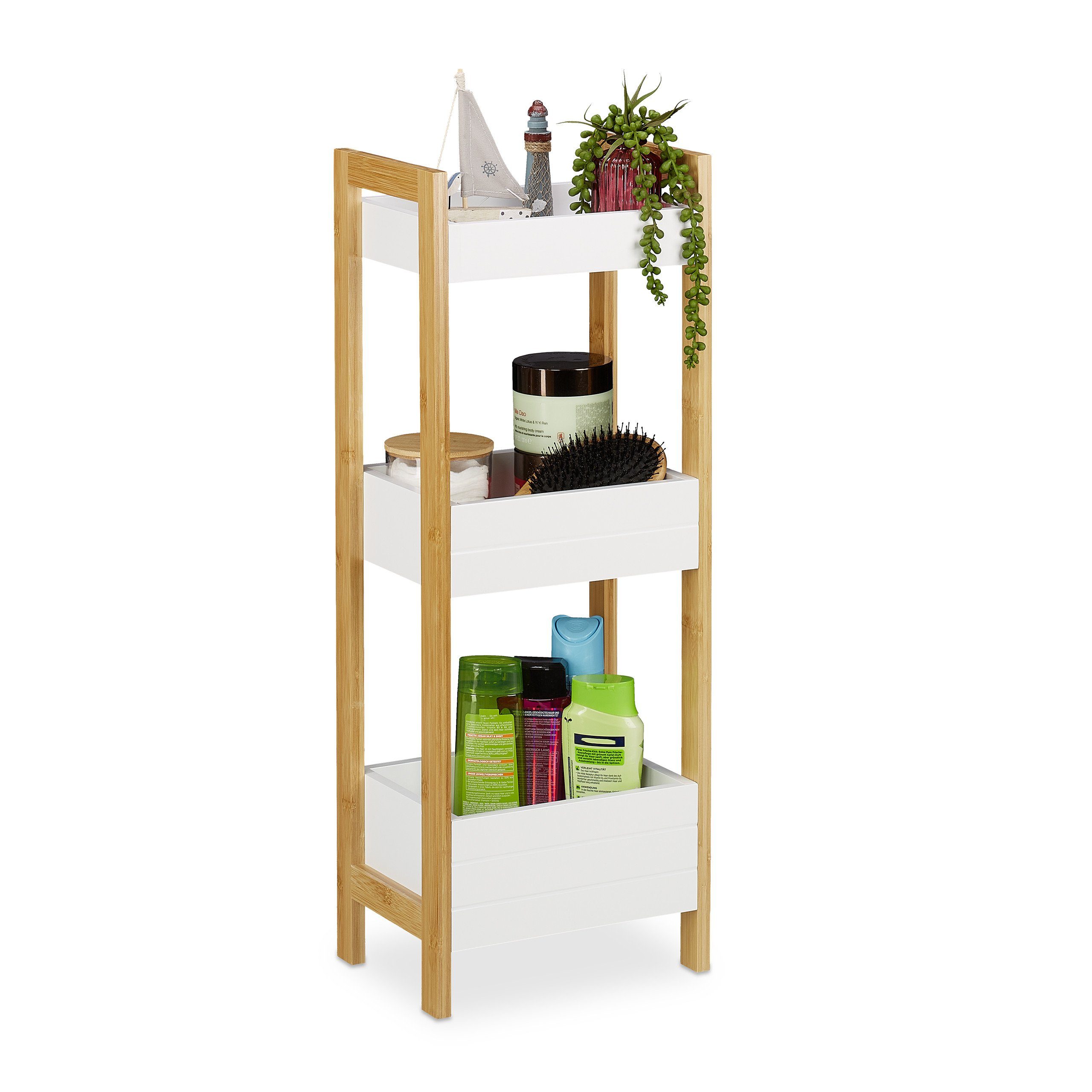 relaxdays Badregal mit 3 Körbe günstig online kaufen