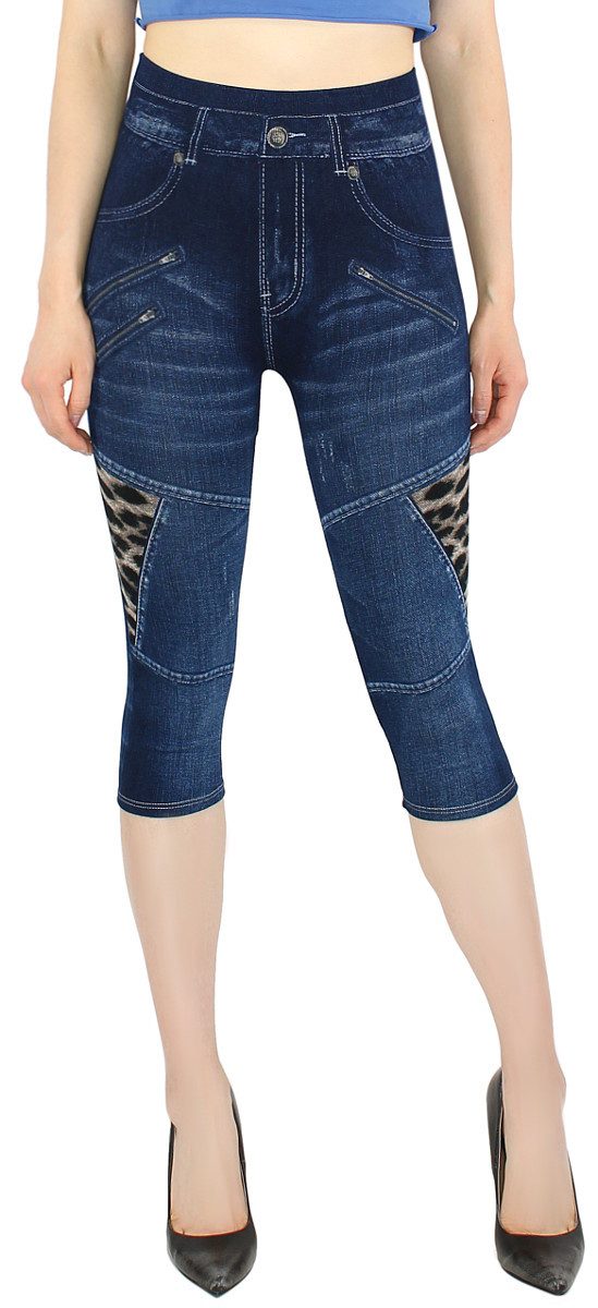 dy_mode Caprileggings Capri Jeggings Damen High günstig online kaufen