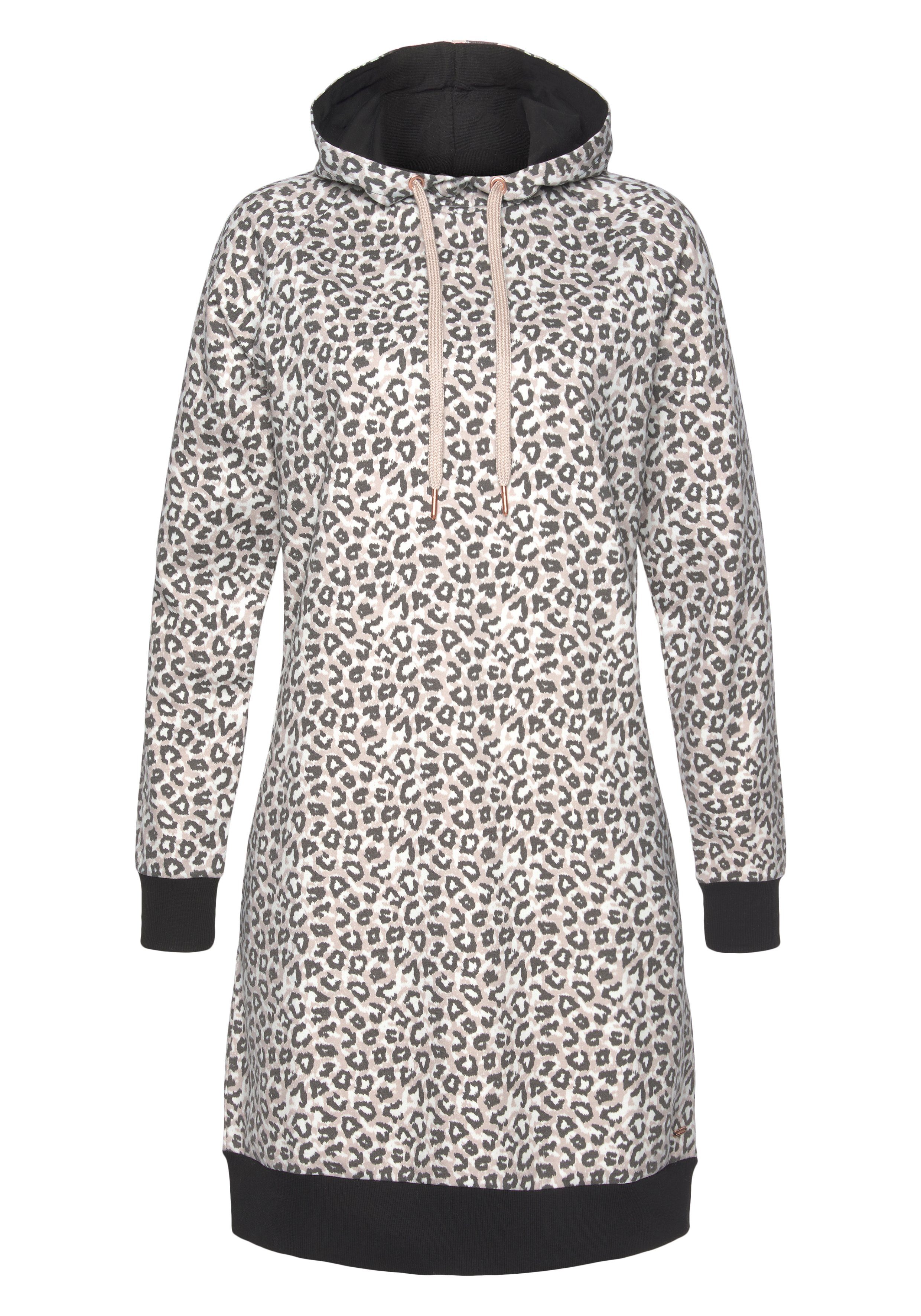 LASCANA Sweatkleid mit Kapuze und seitlichen Eingrifftaschen, Loungewear günstig online kaufen