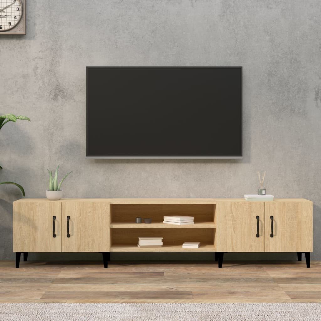 furnicato TV-Schrank Sonoma-Eiche 180x31,5x40 cm Holzwerkstoff