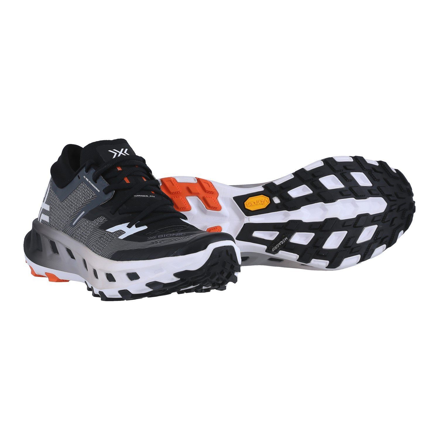 X-Bionic Trail-Laufschuhe Terraskin X02 schwarz/weiss Herren Wanderschuh