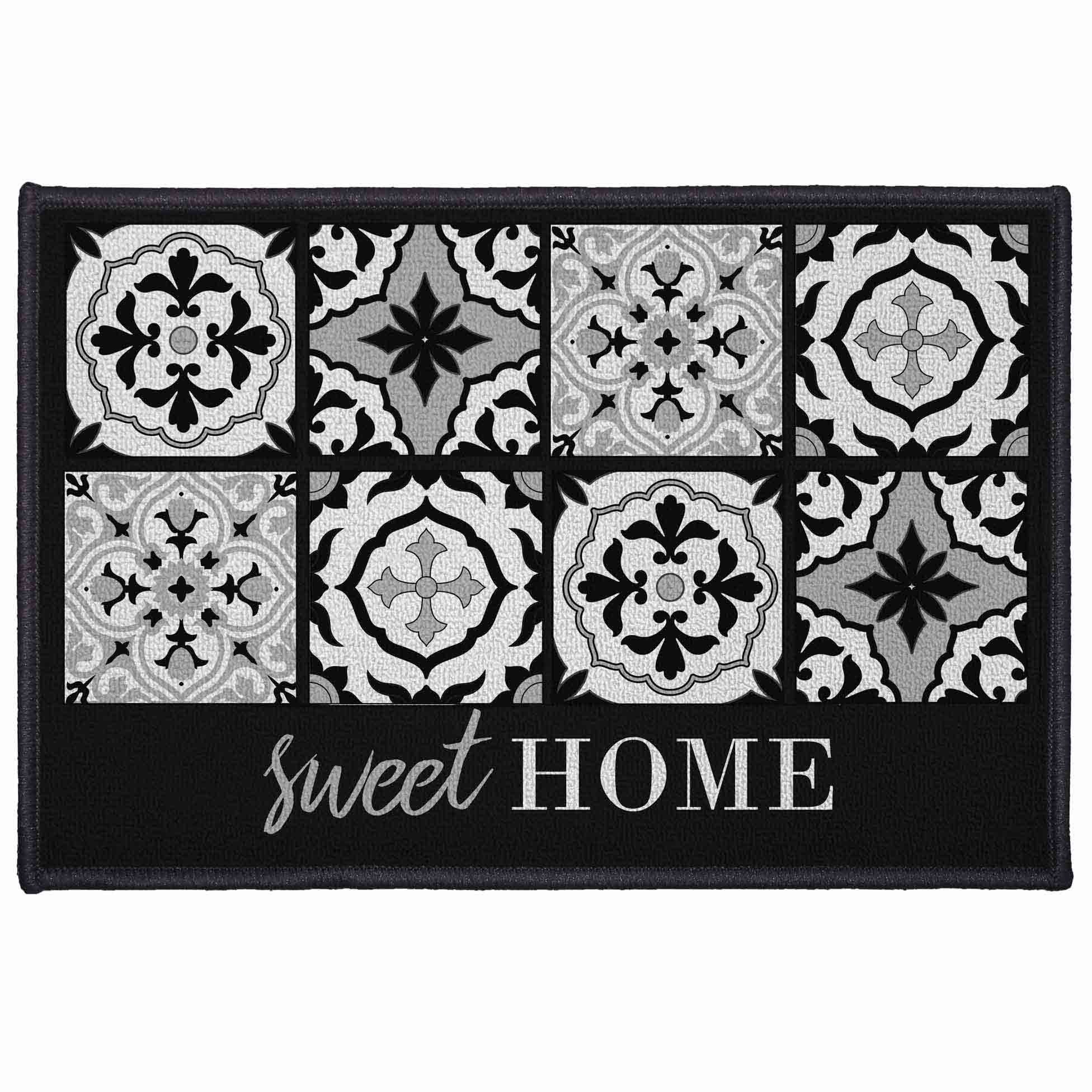 Douceur d'intérieur Fußmatte Fußmatte, spanische Mosaik, 45 x 75 cm, Höhe: 5 mm