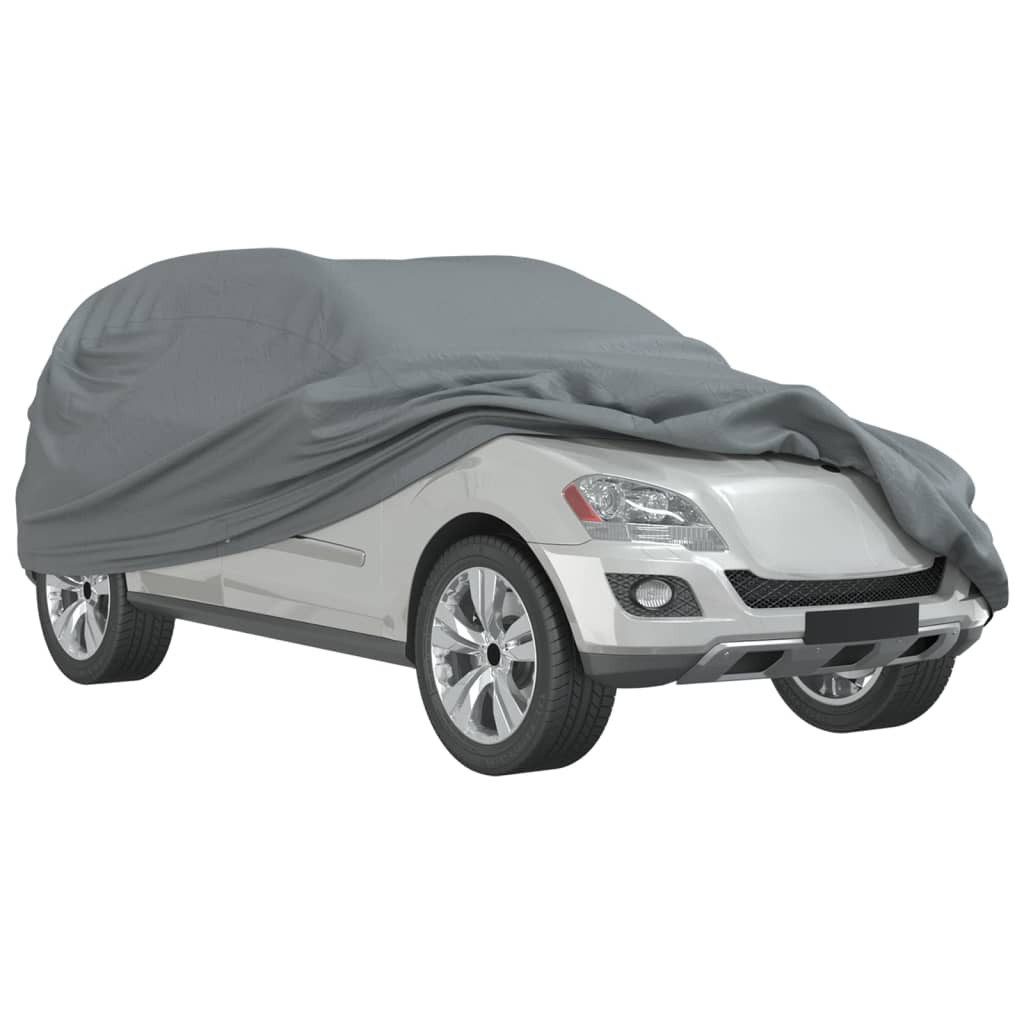 vidaXL Autoplane Autoabdeckung für SUV Voll Grau M Vliesstoff (1-St) – Bild 4 von 5