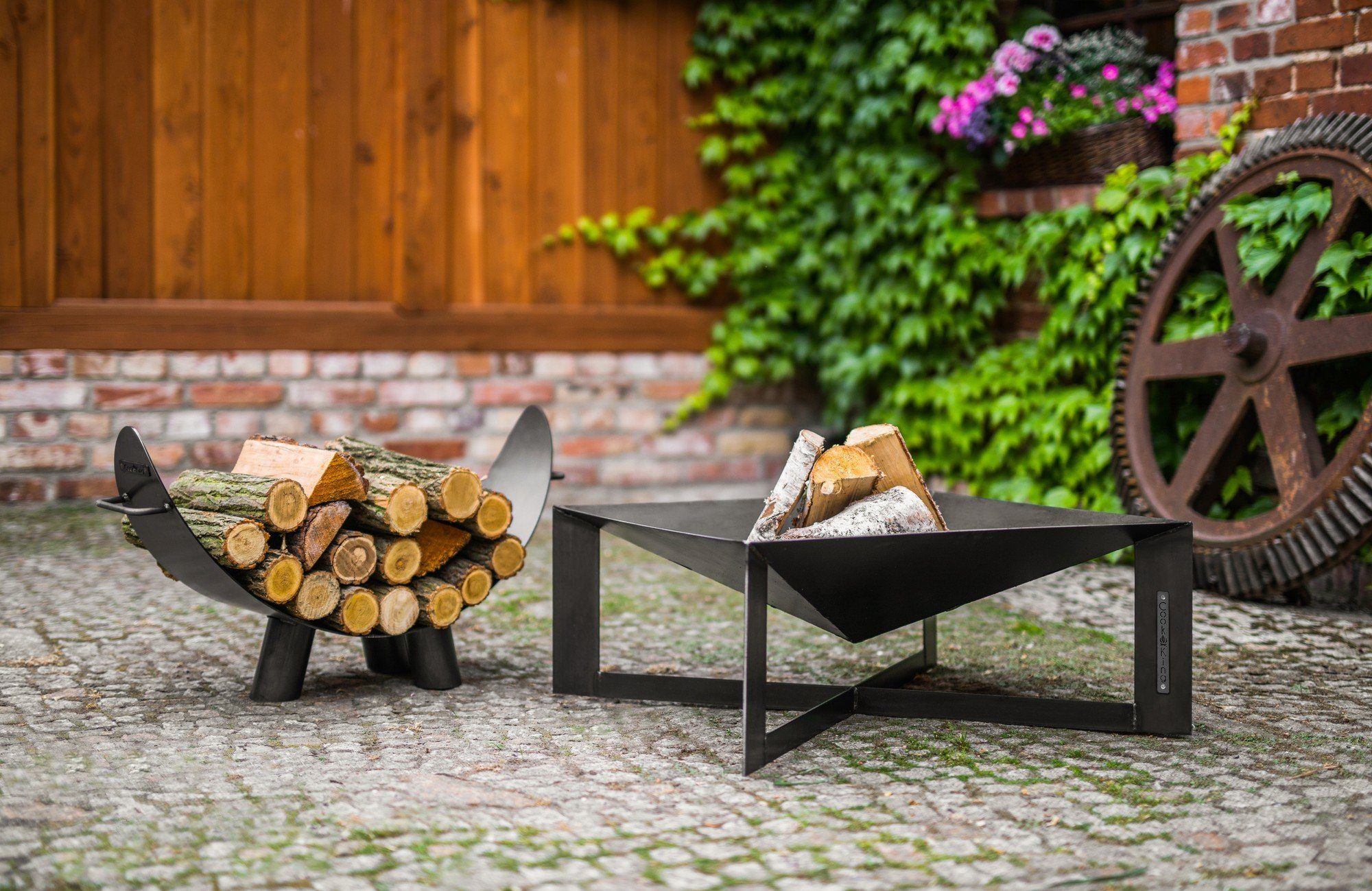 CookKing Feuerschale Feuerschale "CUBA" 70x70 cm Feuerstelle, Feuerkorb, (Feuerschale "CUBA" 70x70 cm Feuerstelle, Feuerkorb, Feuerschale "CUBA" 70x70 cm Feuerstelle, Feuerkorb)