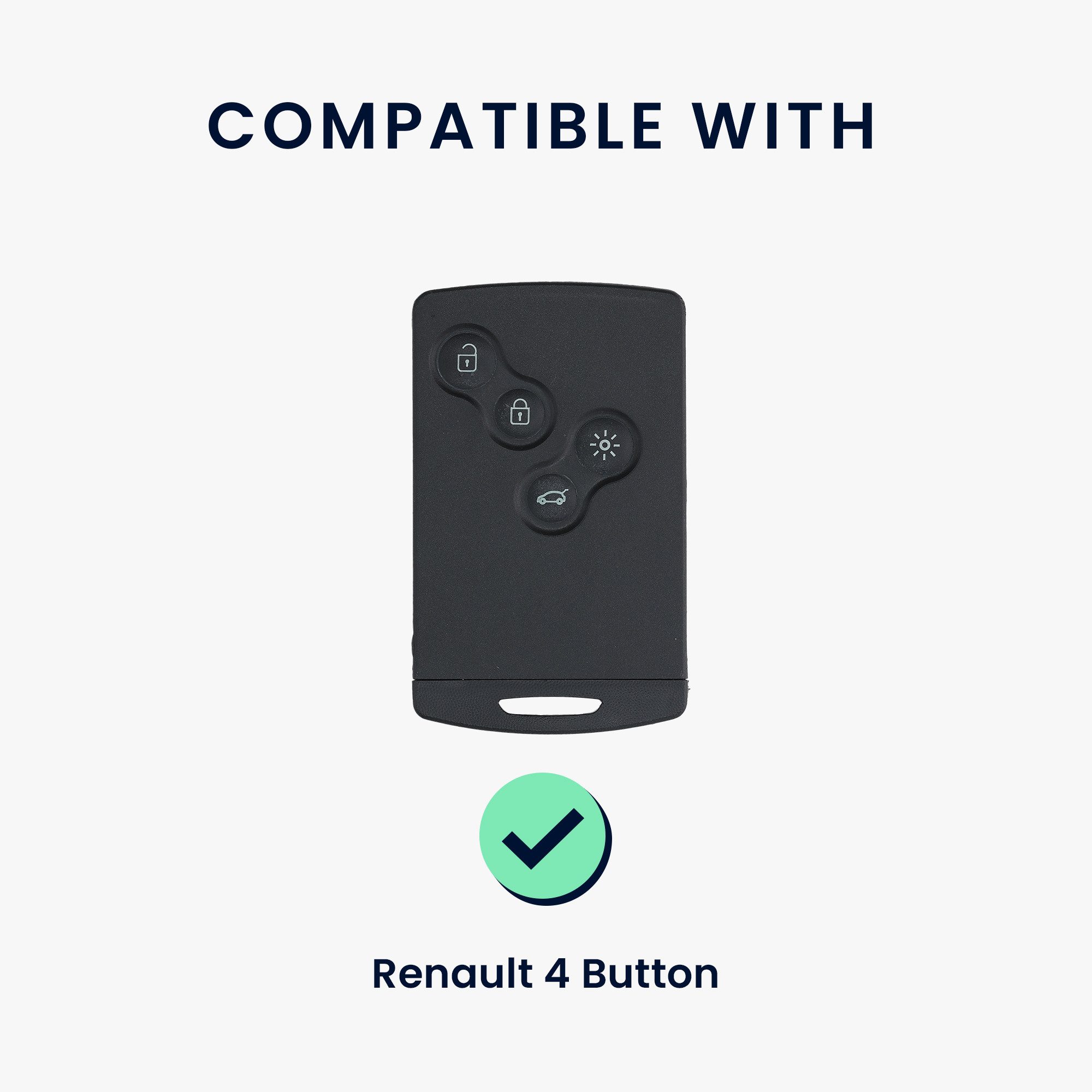 kwmobile Schlüsseltasche Hülle für Renault 4-Tasten günstig online kaufen