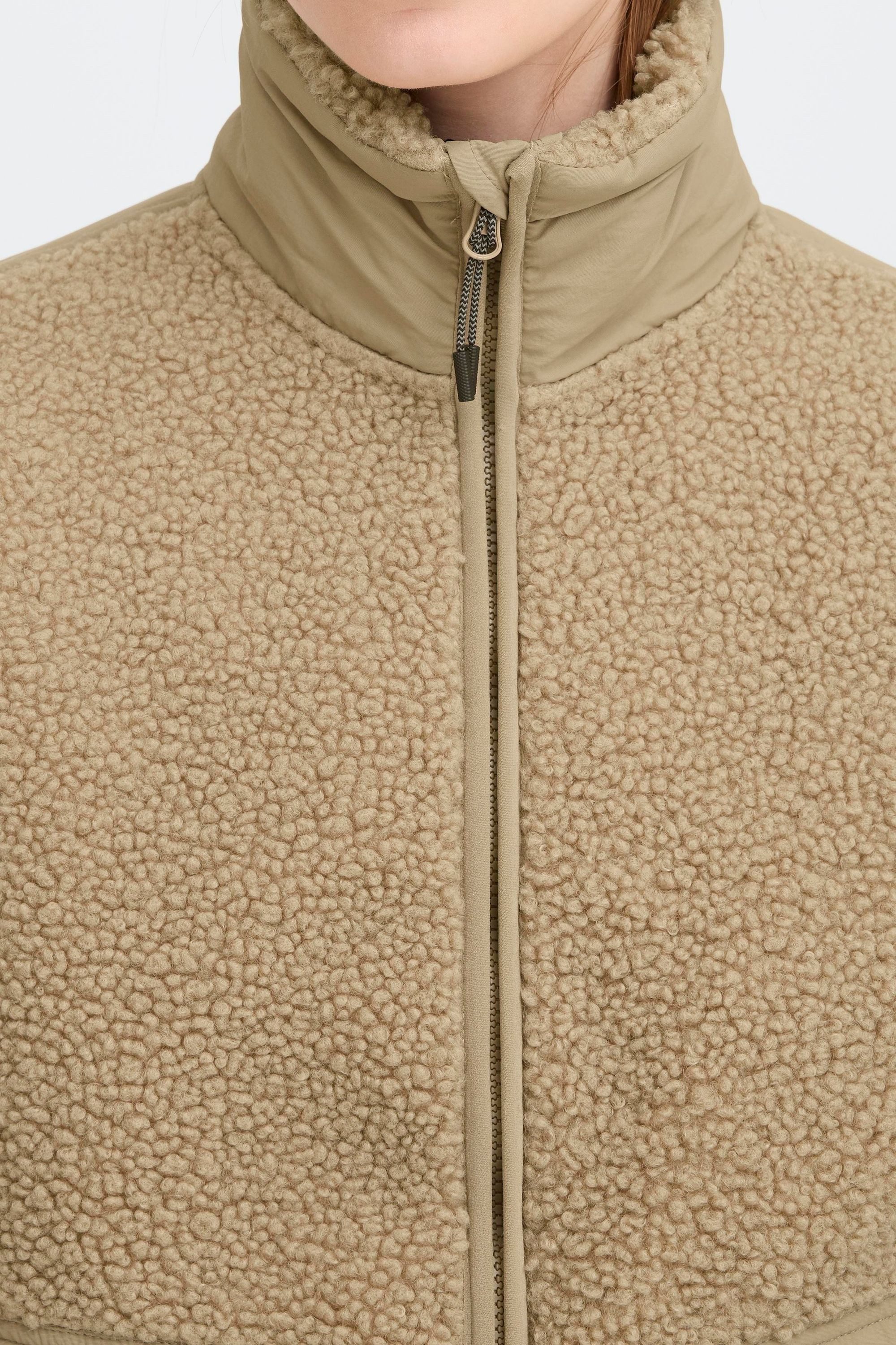 North Bend Plüschjacke NBGalonne W Modische Teddyjacke mit praktischen Taschen
