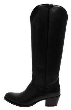 Sendra Boots 17384 Schwarz Stiefel Rahmengenähte Damen Lederstiefel