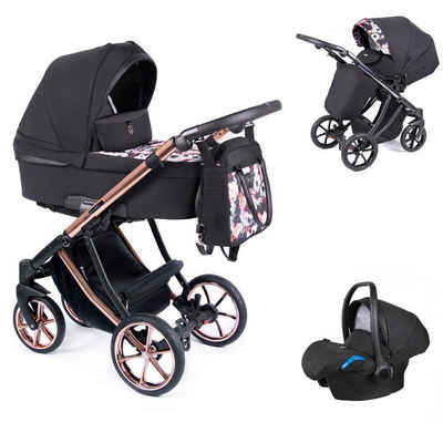 babies-on-wheels Kombi-Kinderwagen »Dante 3 in 1 inkl. Autositz - 13 Teile - von Geburt bis 4 Jahre in 20 Designs«