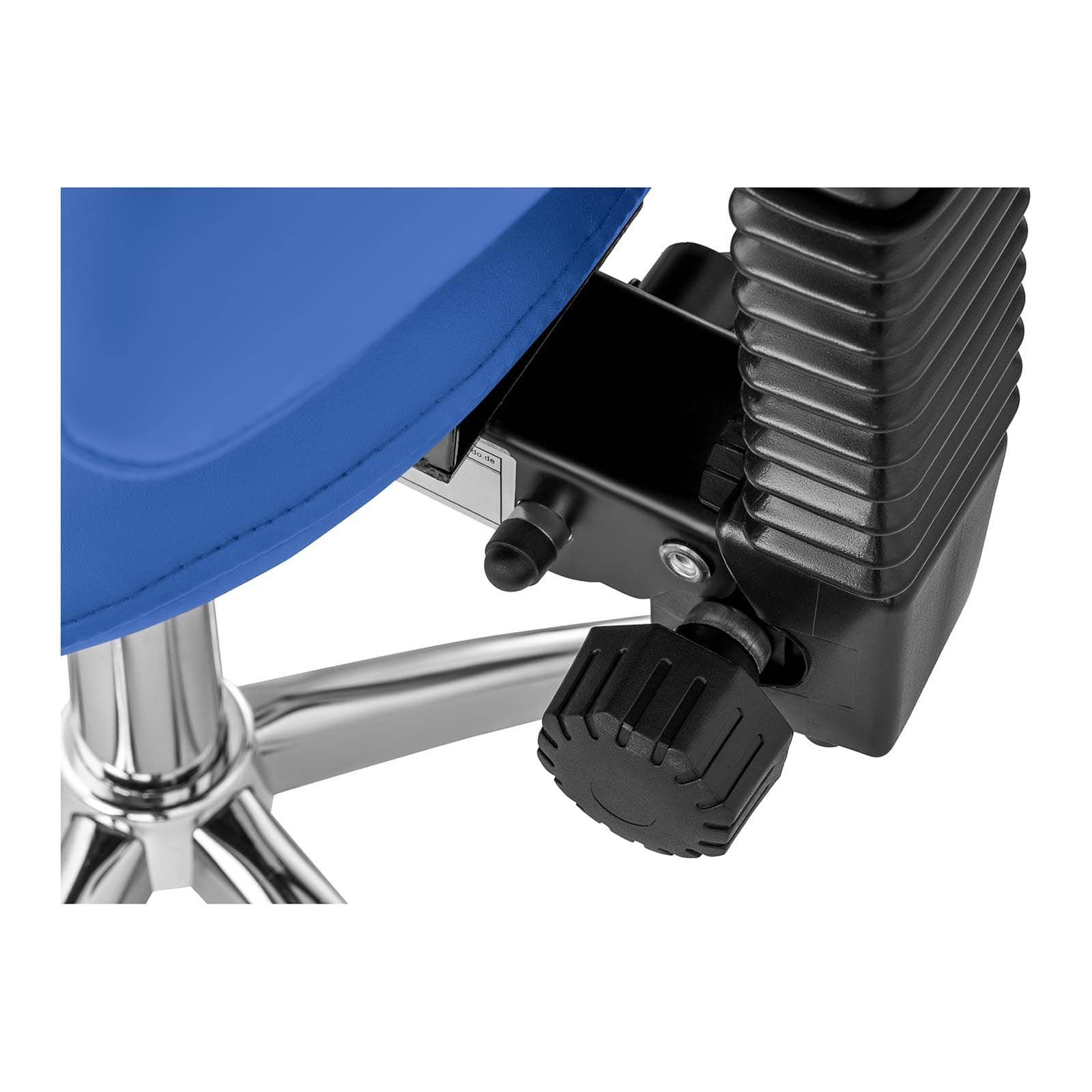 Physa Drehstuhl Sattelstuhl mit Rückenlehne Rollen Rollstuhl ergonomischer 550-690 mit