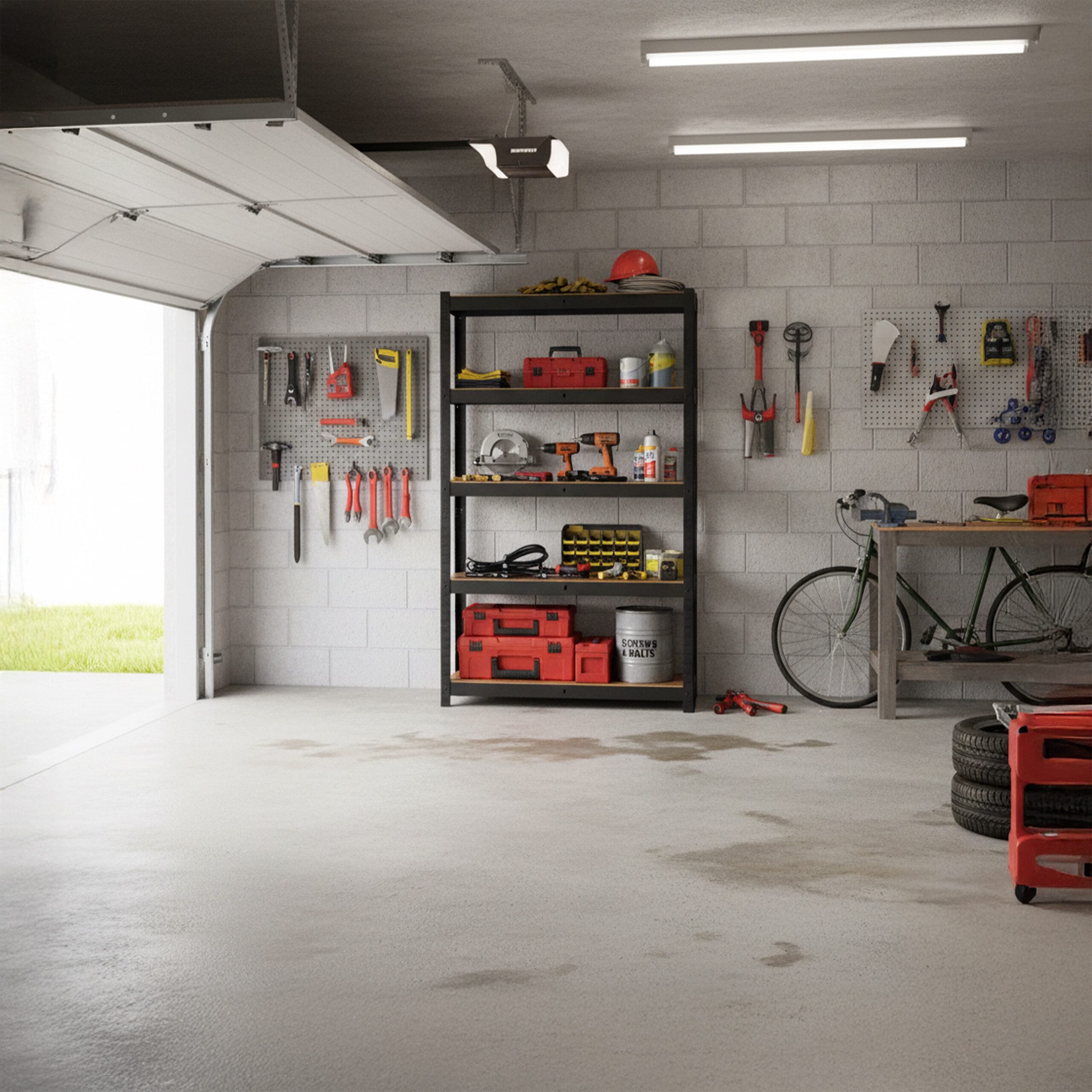 relaxdays Schwerlastregal Industrial Chic 500 kg, 60 x 120 x 200 cm günstig online kaufen