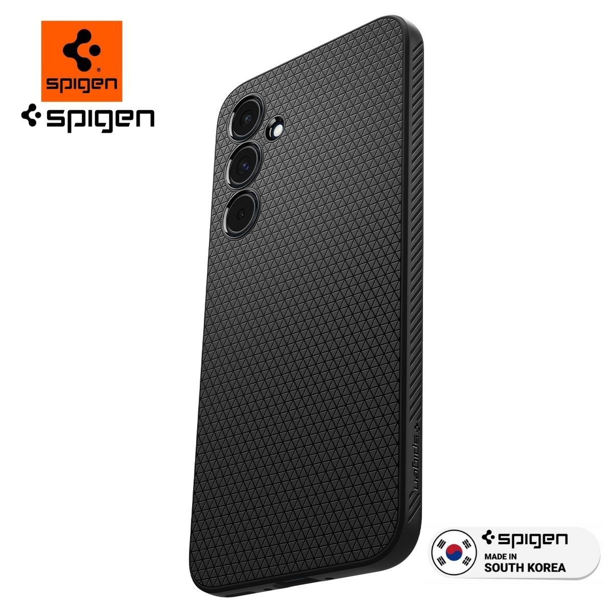 Spigen Smartphone-Hülle Handyhülle für Samsung Galaxy a55 5G Schutzhülle Robust Hülle, Schwarz, Kabelloses Laden, Robust, Schocksicher, Waschbar