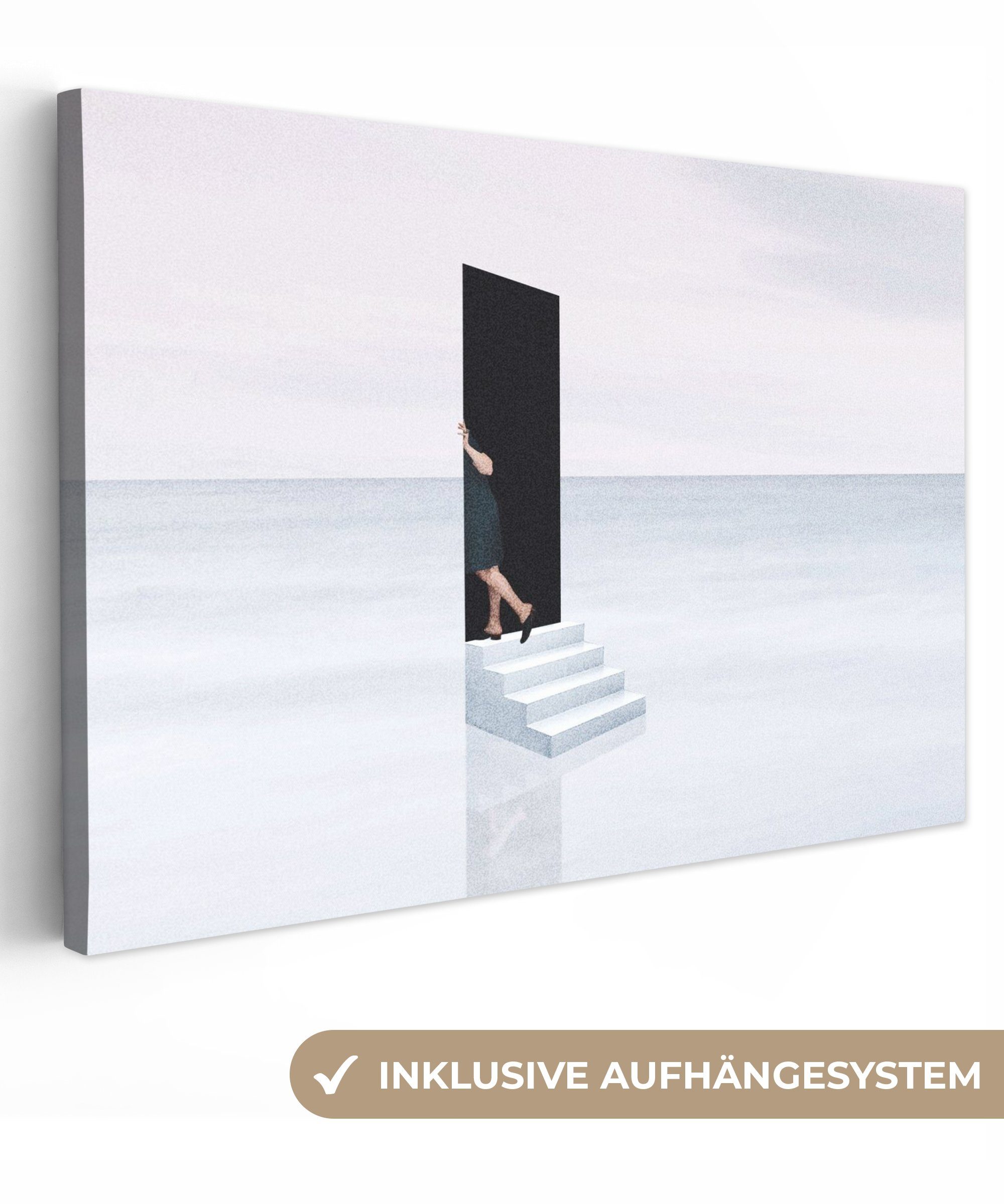 OneMillionCanvasses® Leinwandbild Vintage - Tür - günstig online kaufen
