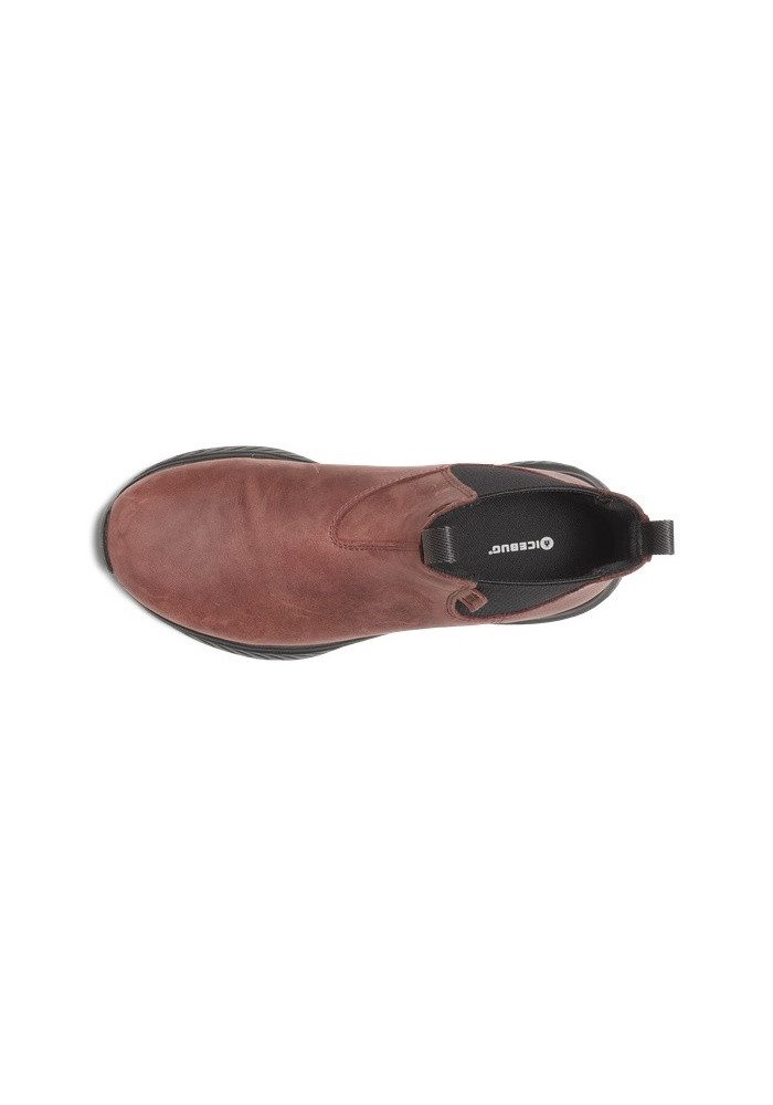 Icebug Stiefelette Nausta Biosole (Nubuk-Leder, wasserabweisend) bordeaux/rot Winterstiefel